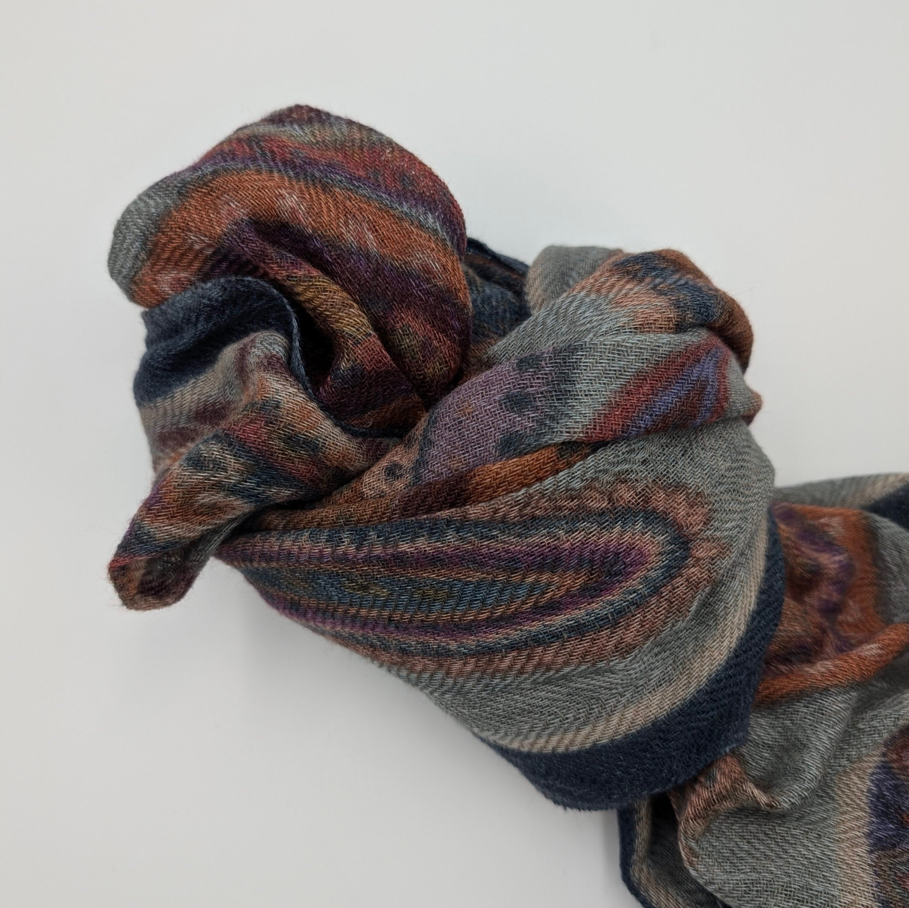 Scarf Wool Autumn Vibes Denim