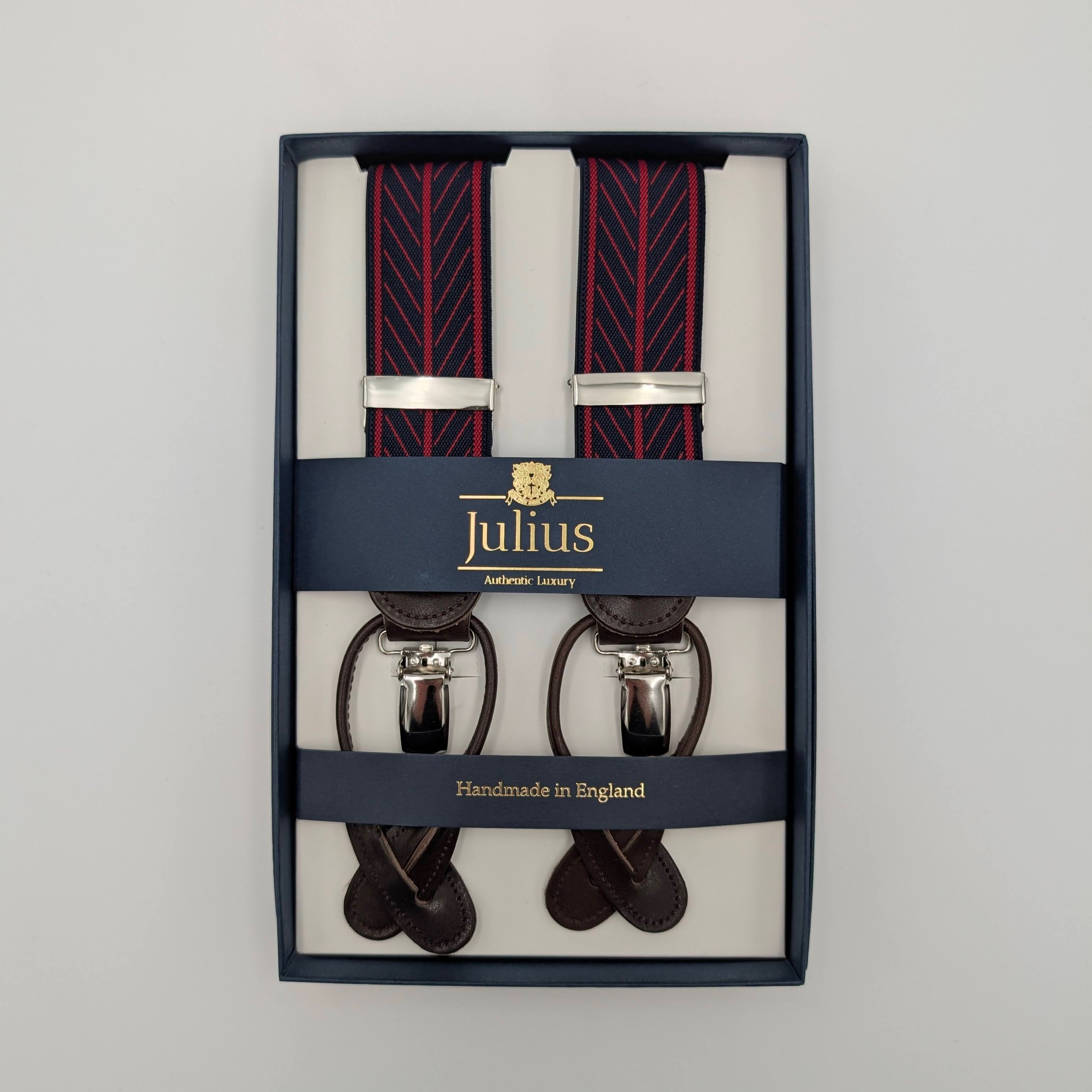 Braces 2 in 1 Fishbone Red