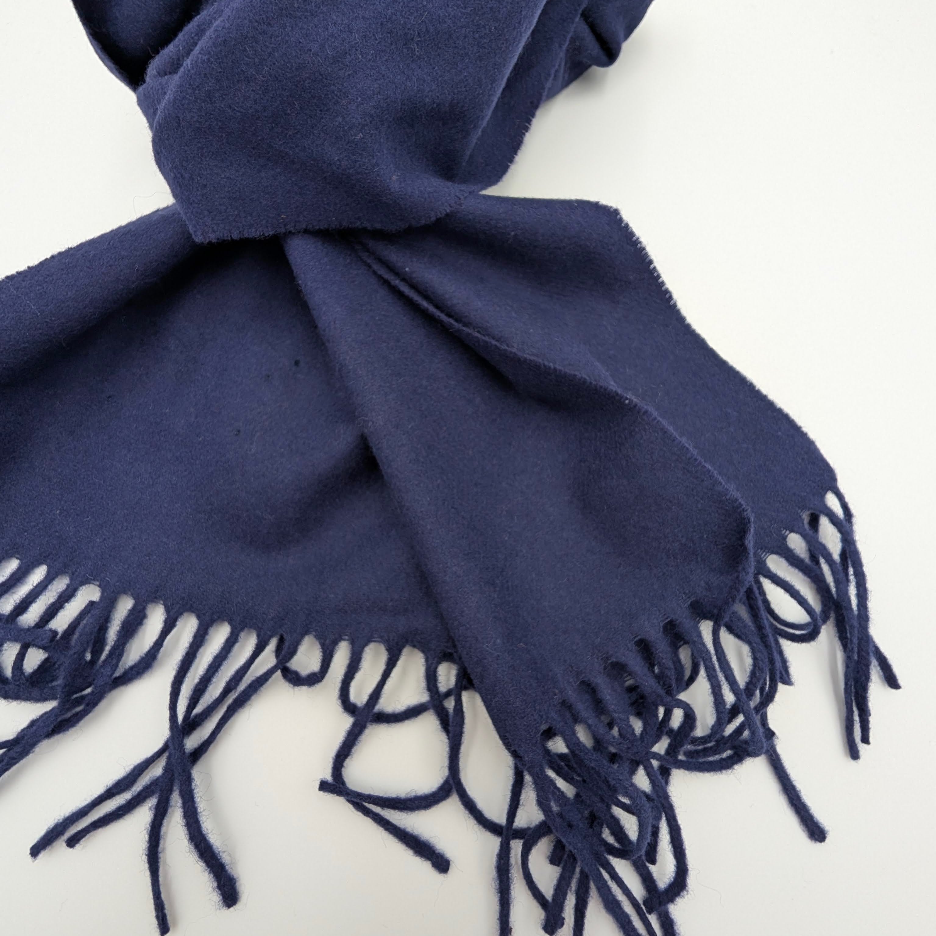 Scarf Cashmere Uni Blue