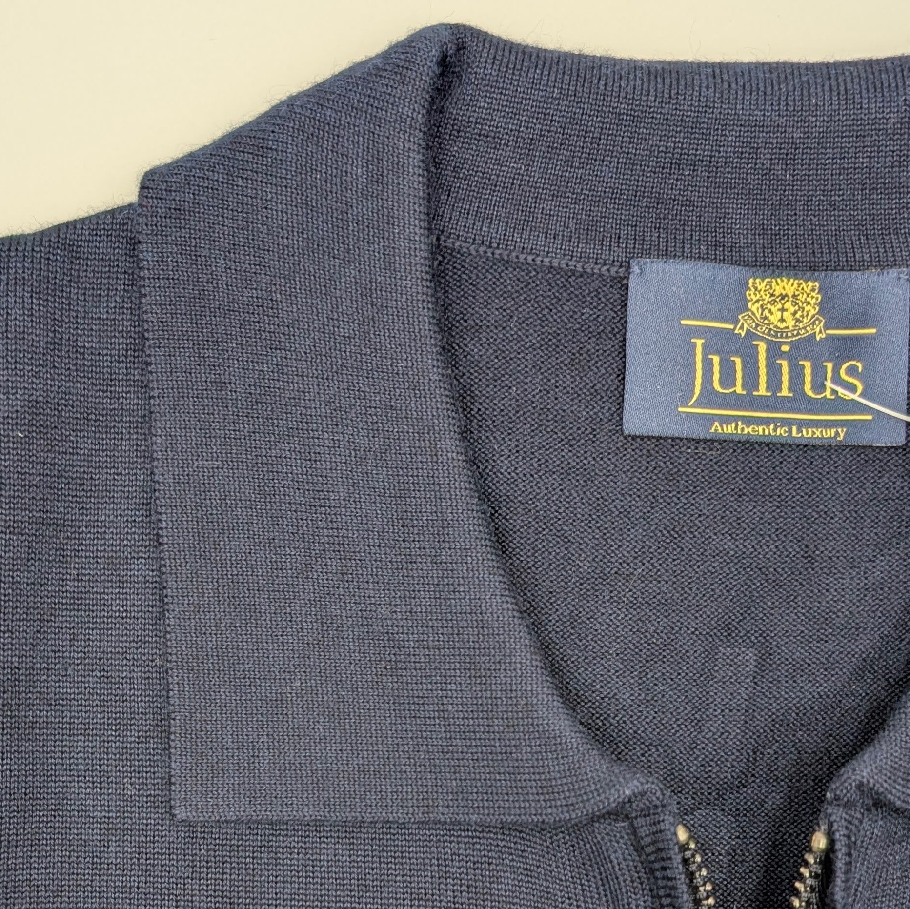 Cardigan Two-Way Zip with Pockets Navy