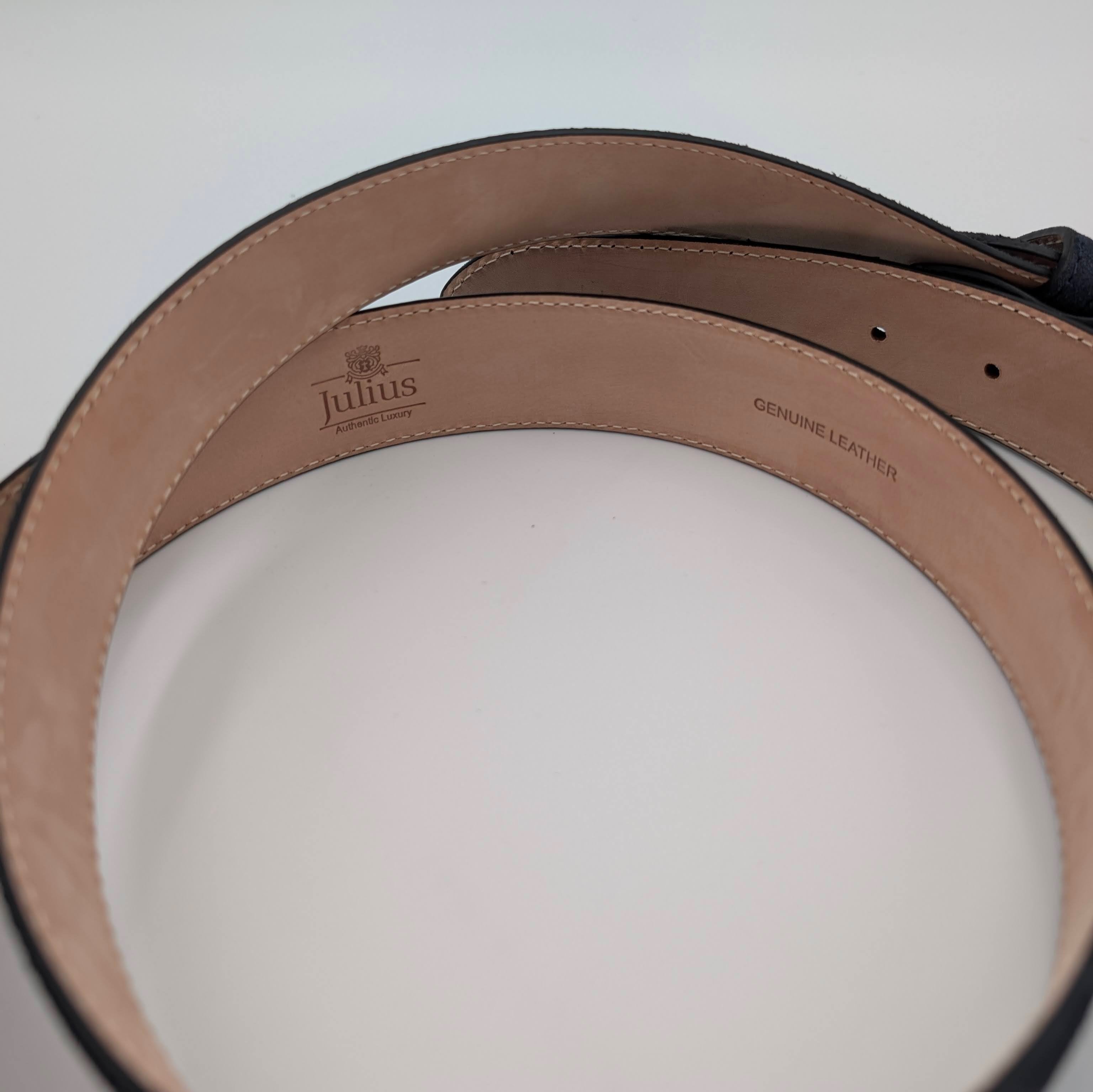 Belt Calf Suede Blue