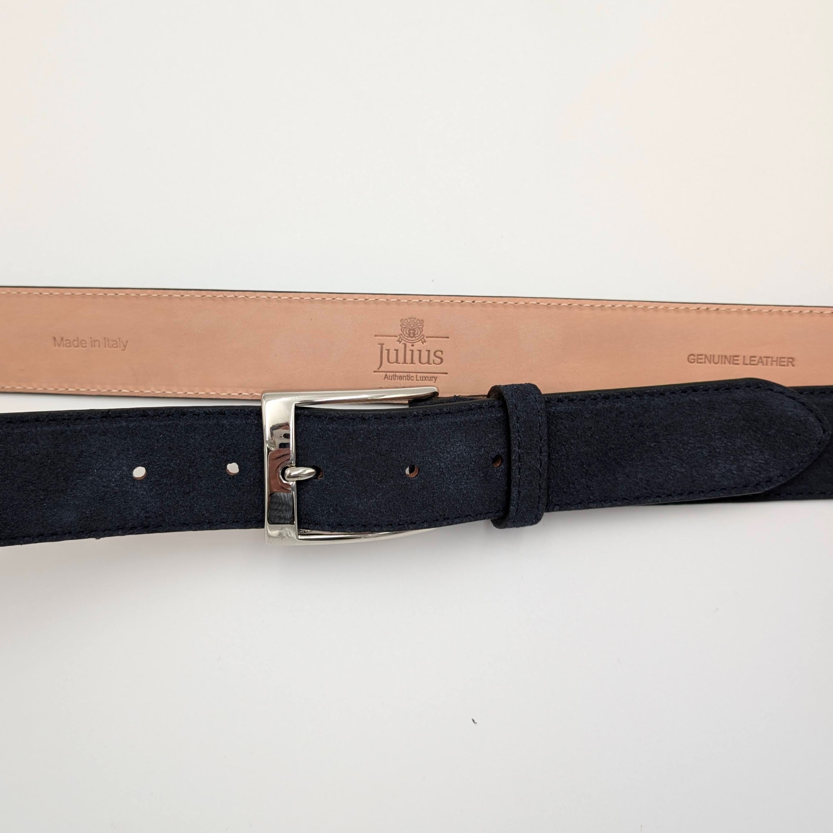 Belt Calf Suede Blue