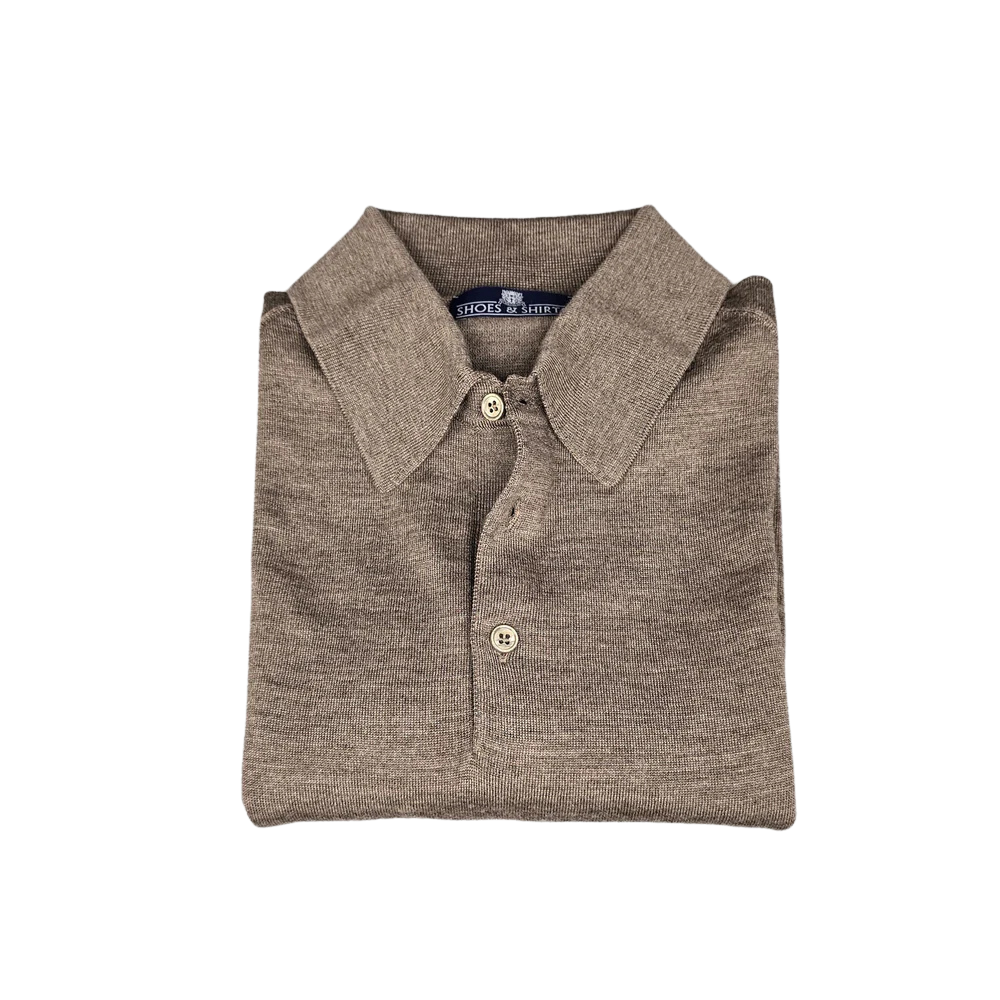Longsleeve Polo Merino