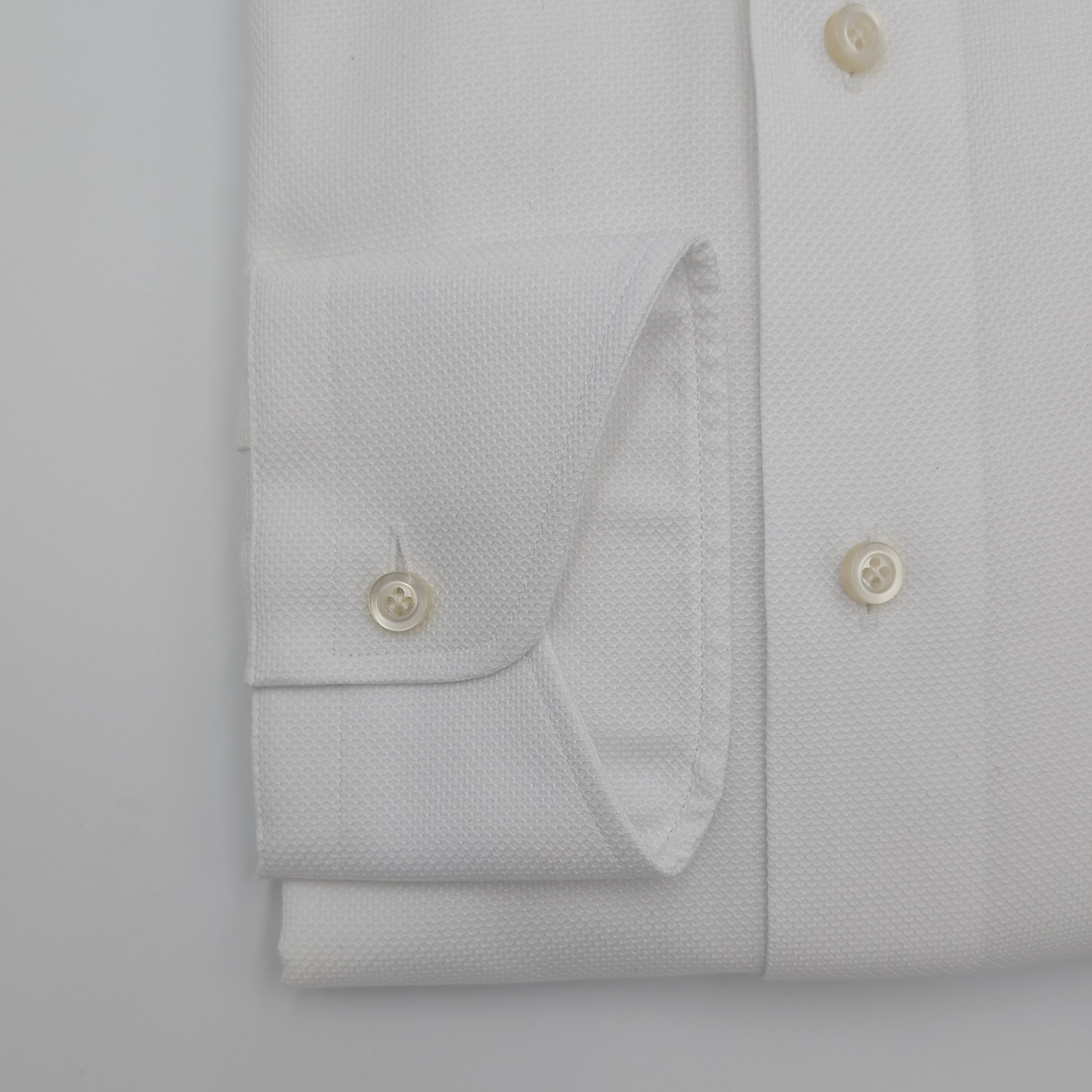 Cutaway Shirt Comfort Flex Honey Weave White
