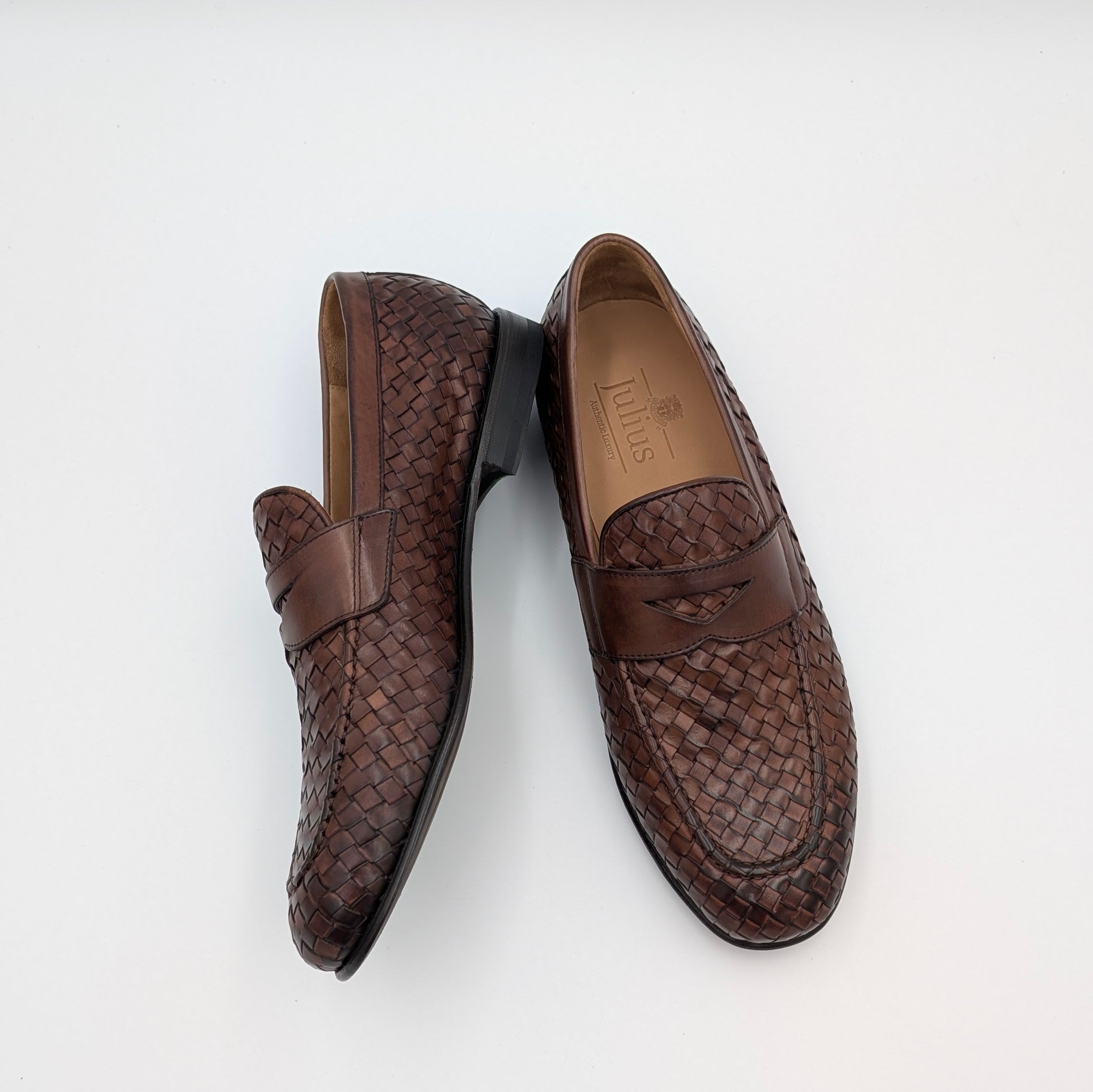 Intrecciato Loafer Handpolished Brown