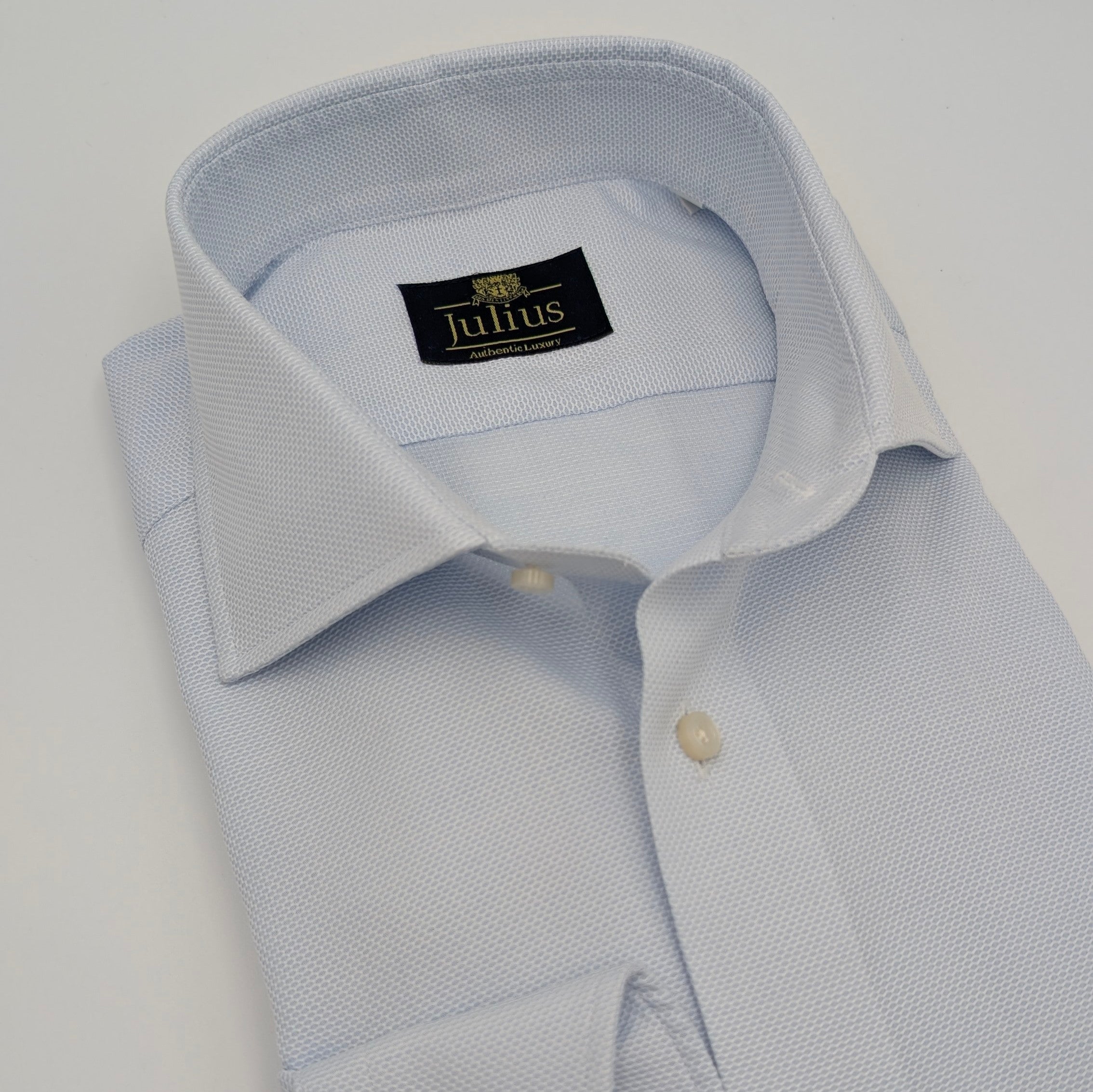 Cutaway Shirt Comfort Flex Honey Weave Light Blue