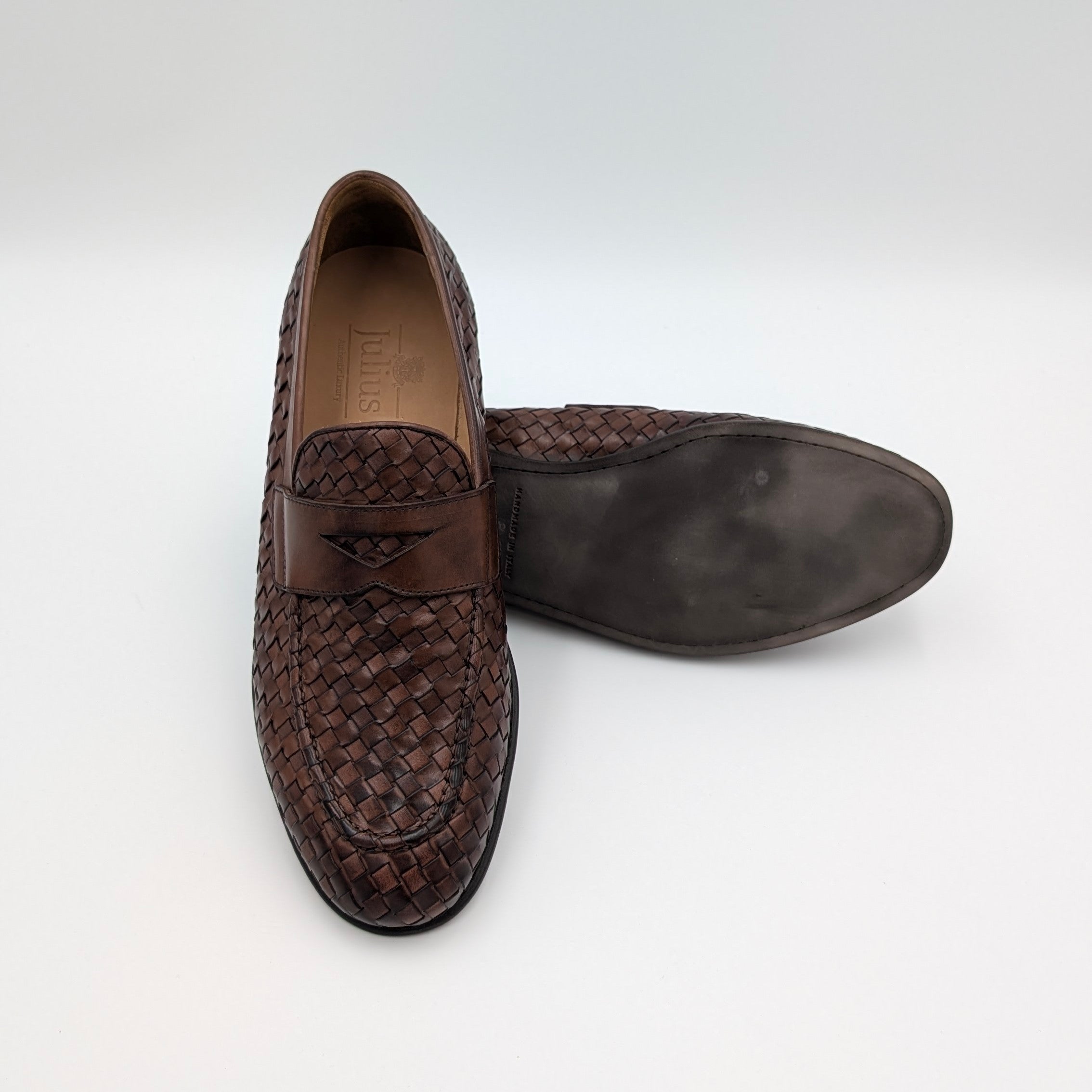 Intrecciato Loafer Handpolished Brown