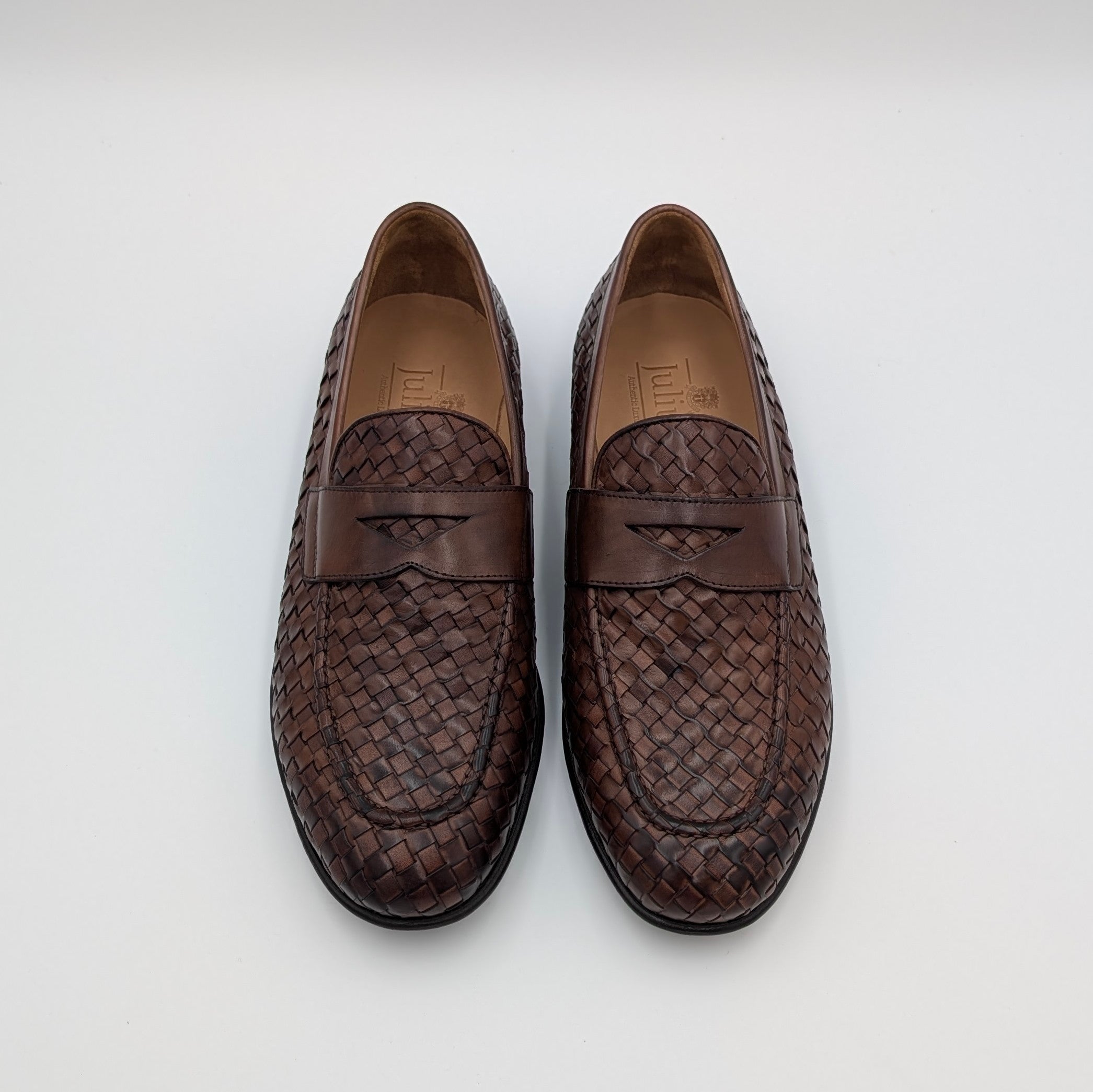 Intrecciato Loafer Handpolished Brown