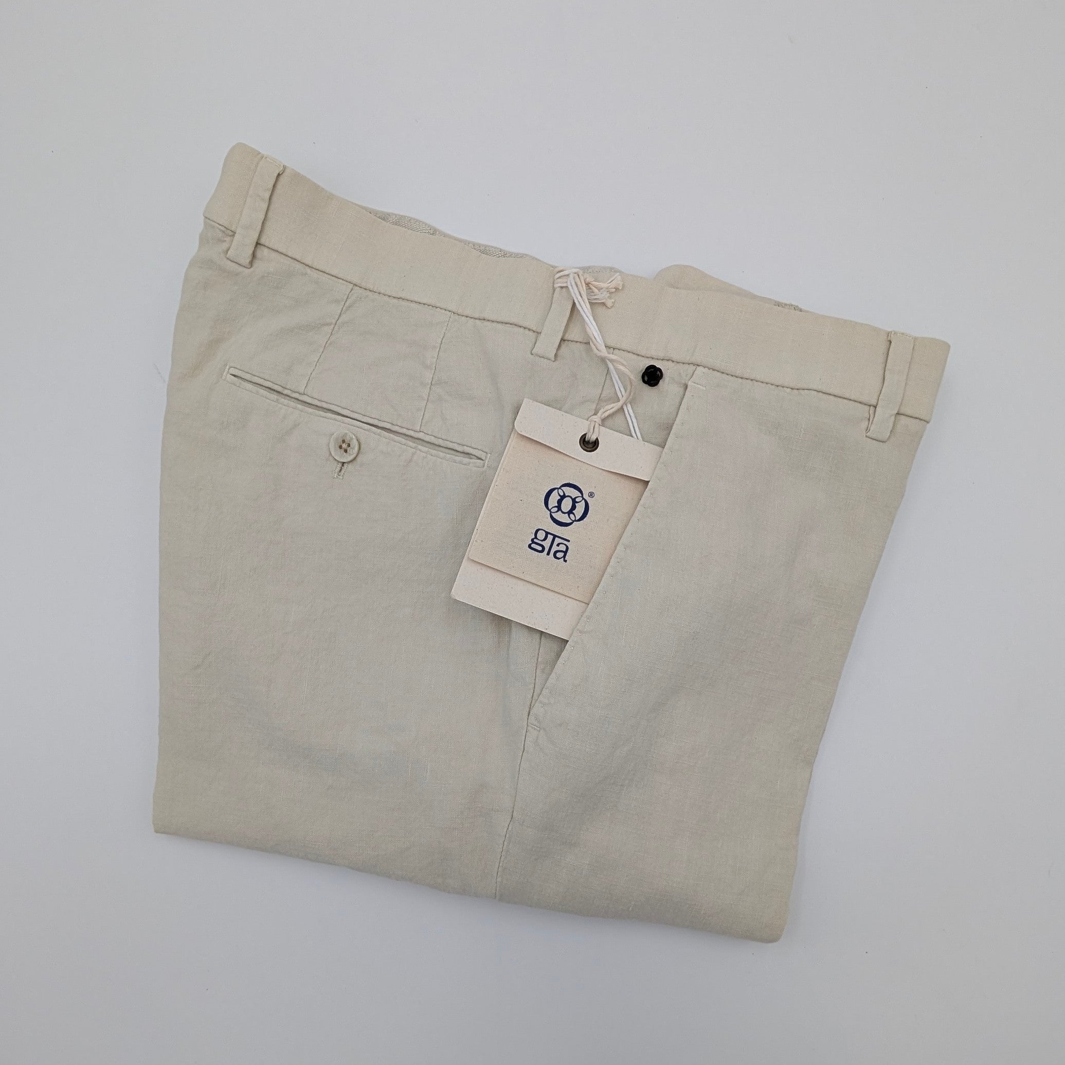 Chino Linen/Cotton Napoli Cream
