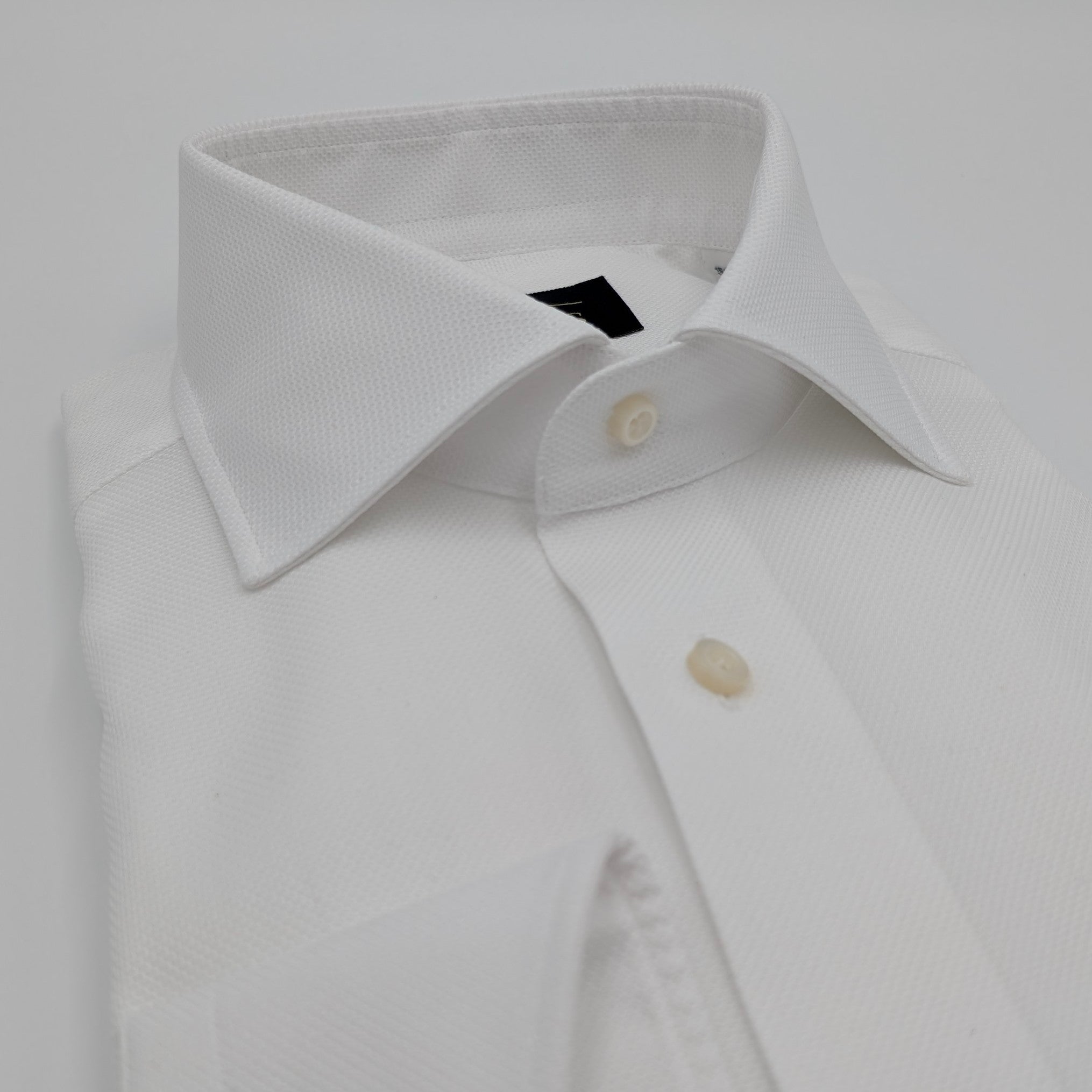 Cutaway Shirt Comfort Flex Honey Weave White