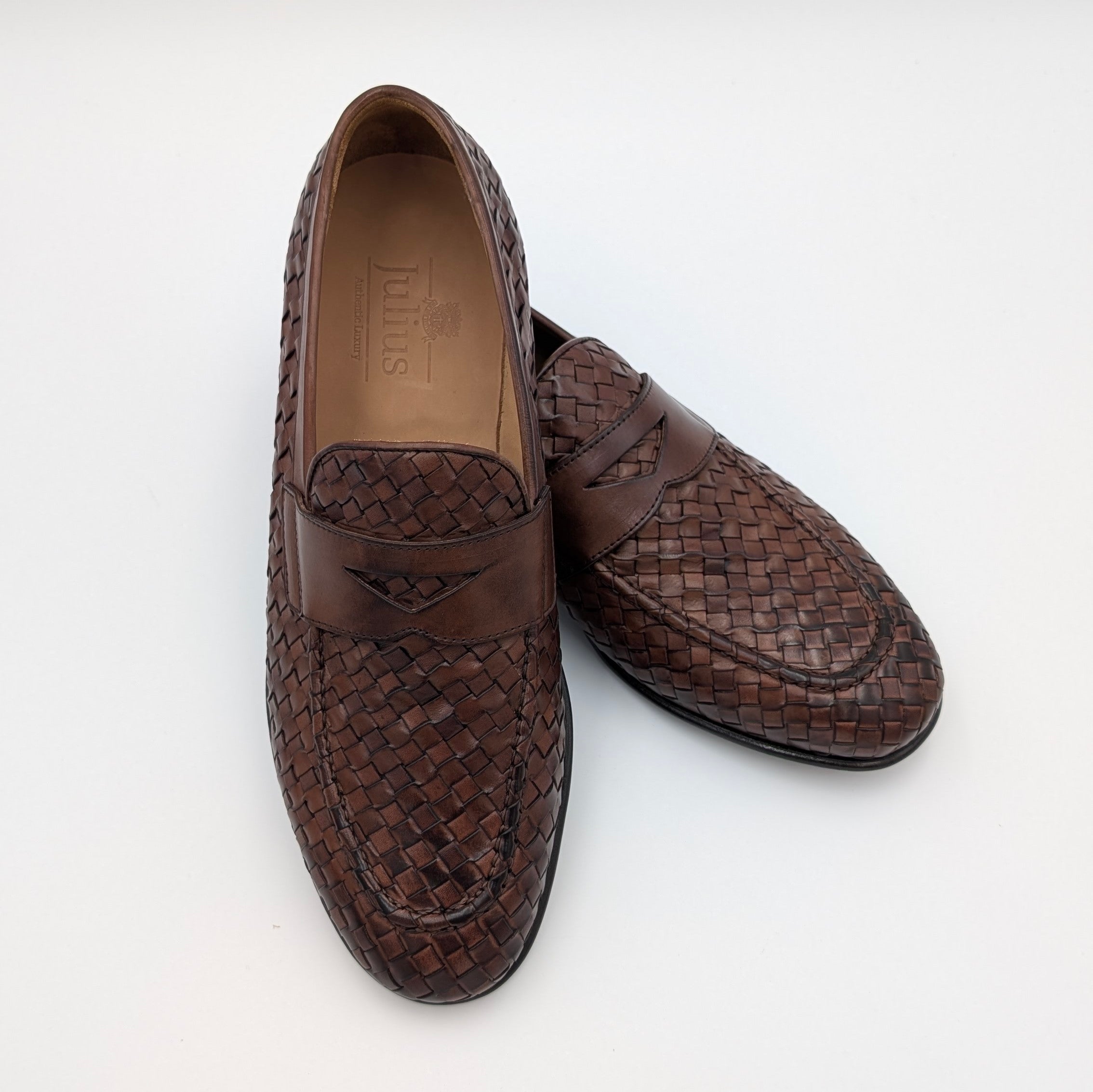 Intrecciato Loafer Handpolished Brown