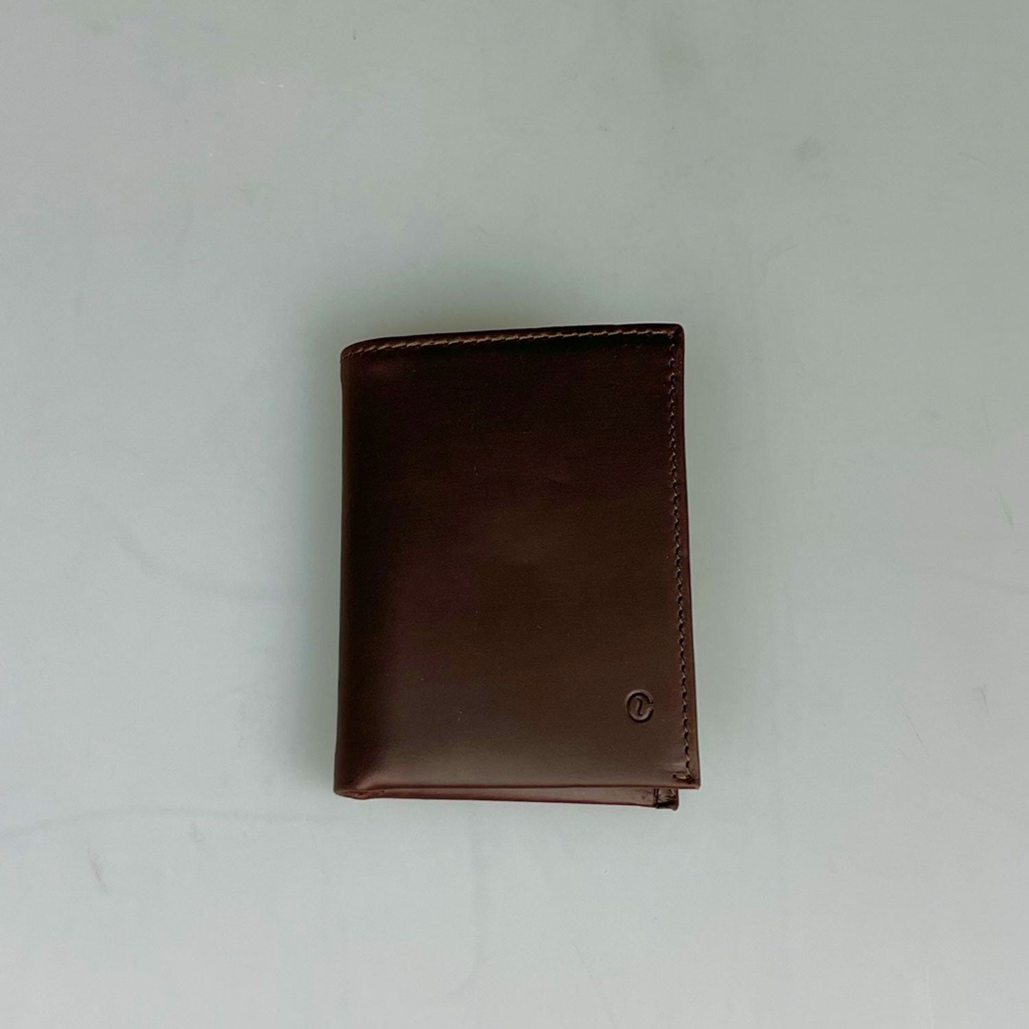 Slim Wallet Veg. Tan 2/2 Dark Brown