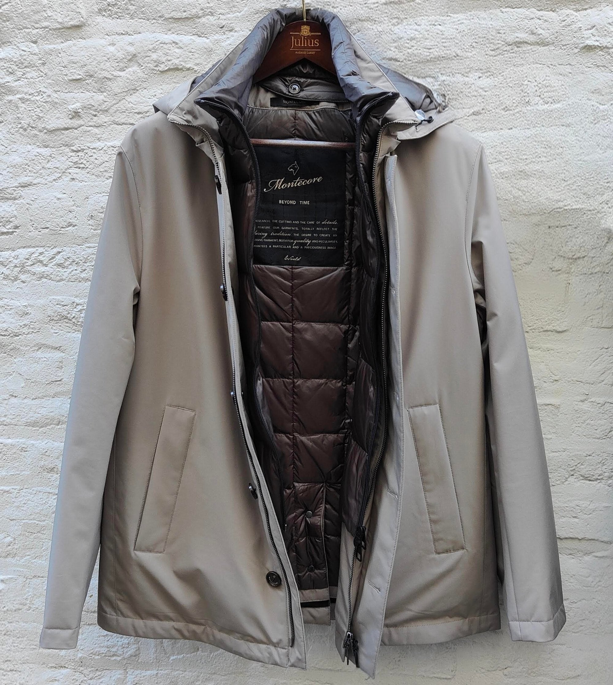 Down Coat Performance Jacket Beige