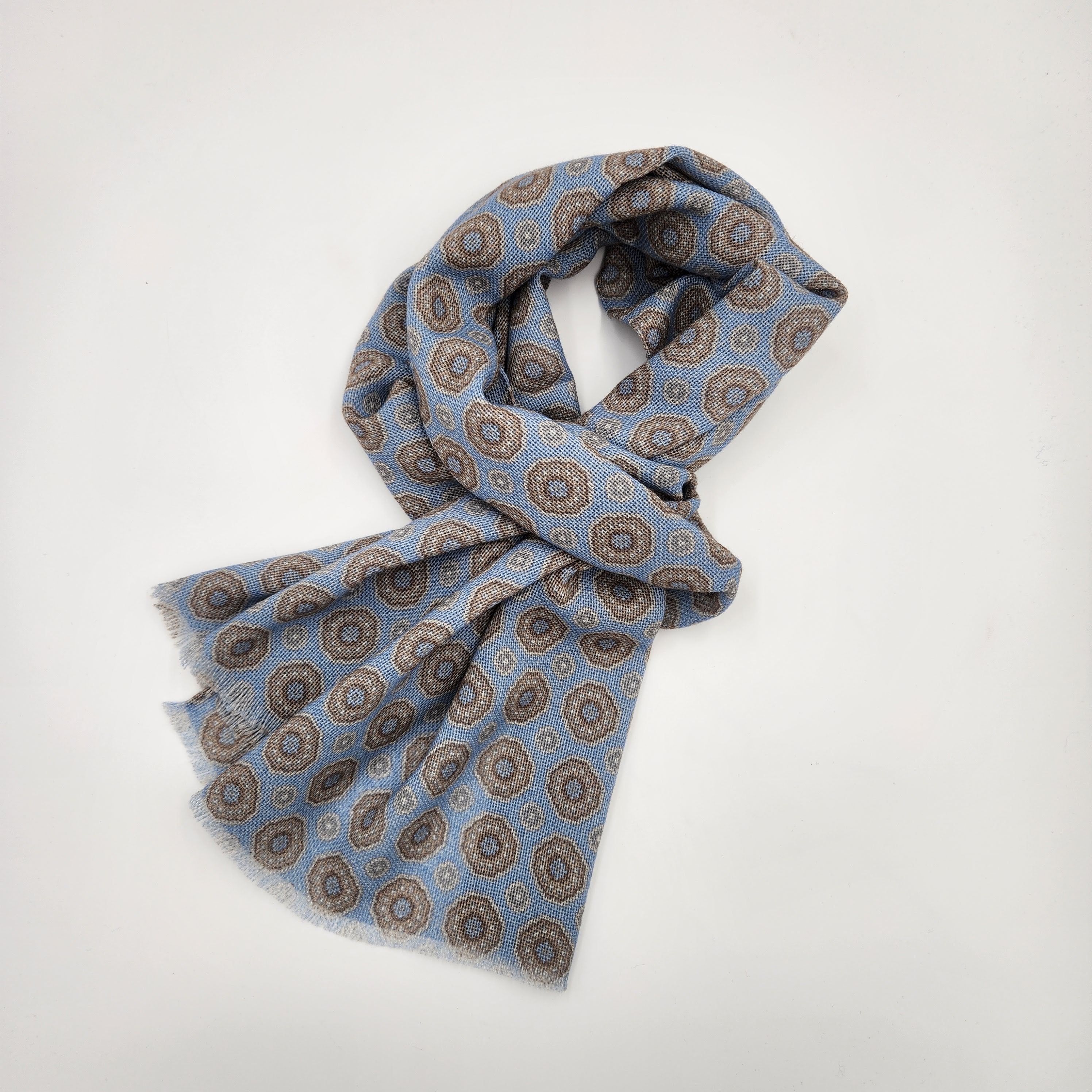 Scarf Light Wool Julius Blue
