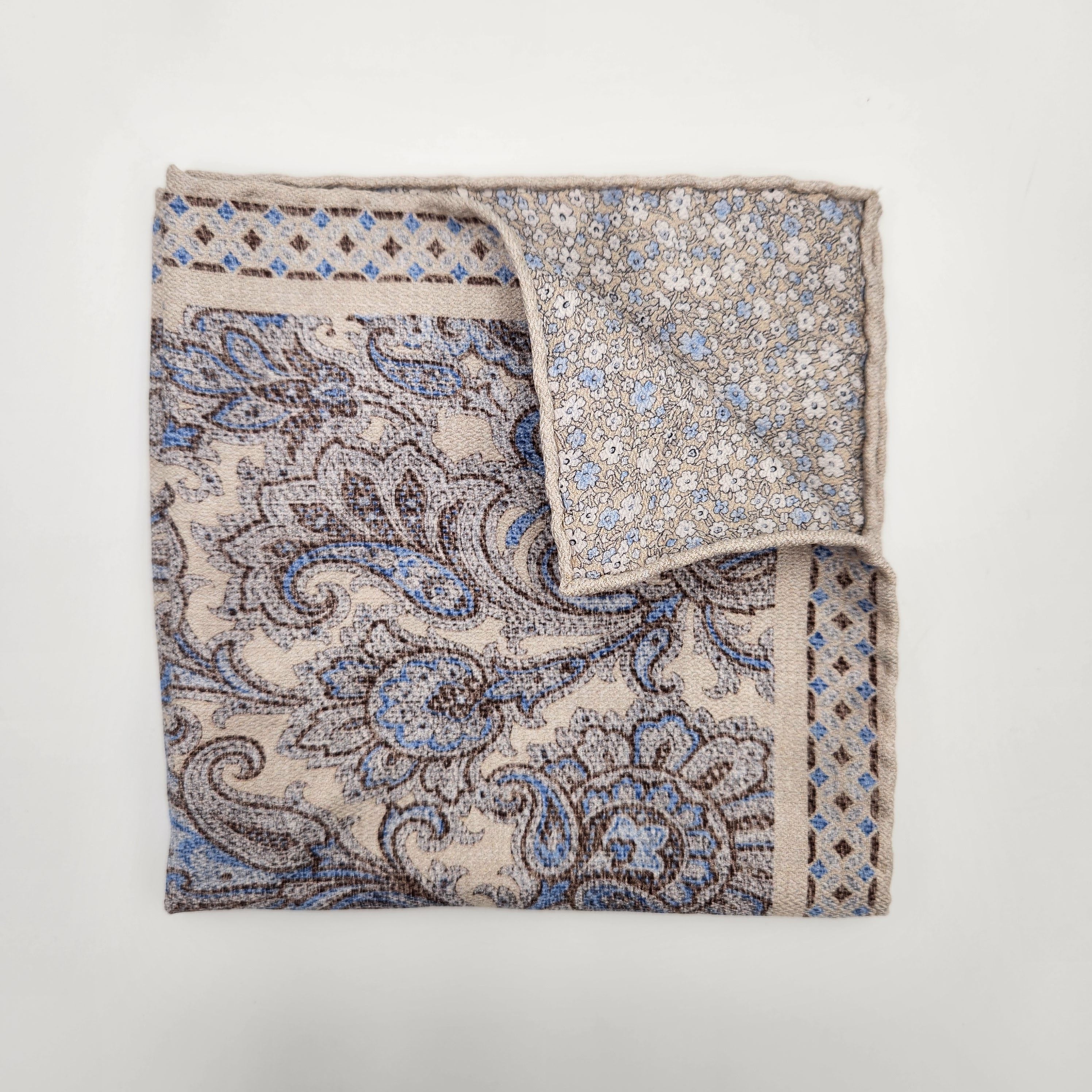 Pocket Square Matt Silk Julius Beige