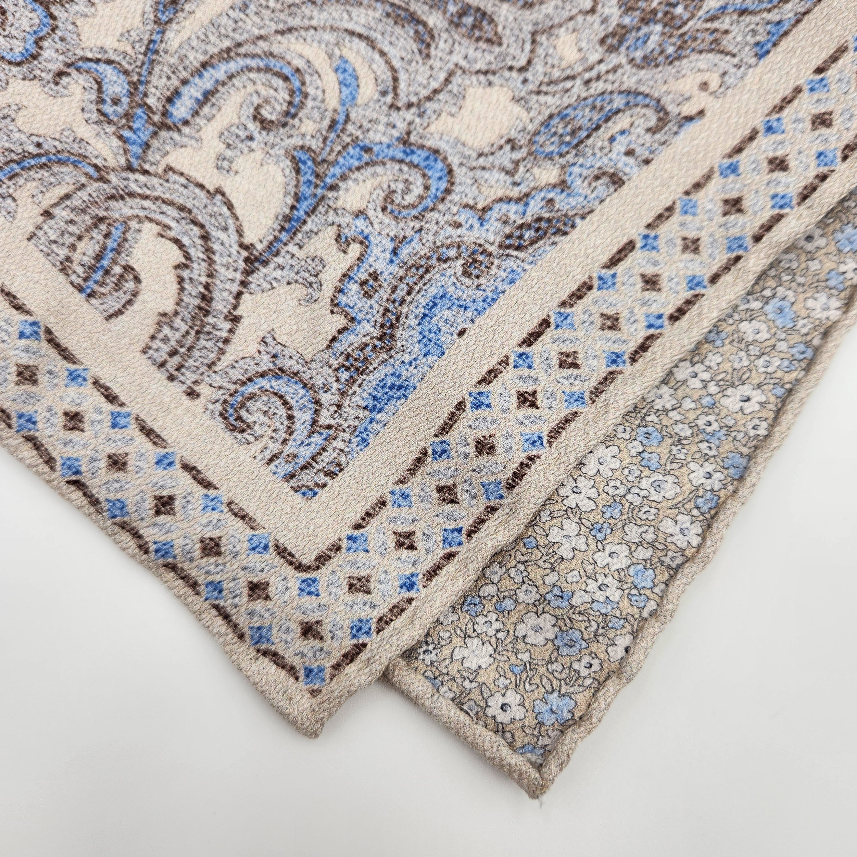 Pocket Square Matt Silk Julius Beige