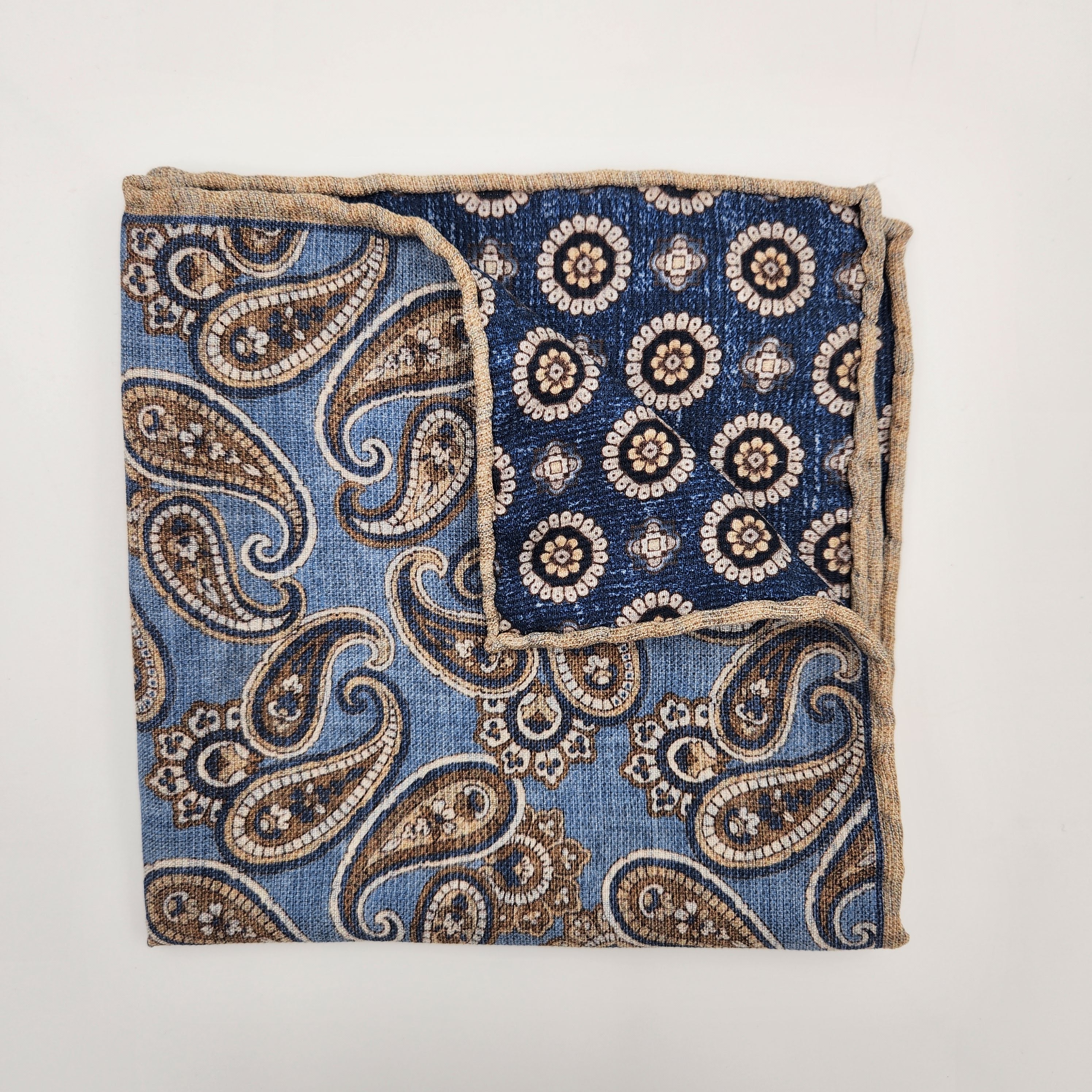 Pocket Square Matt Silk Julius Blue