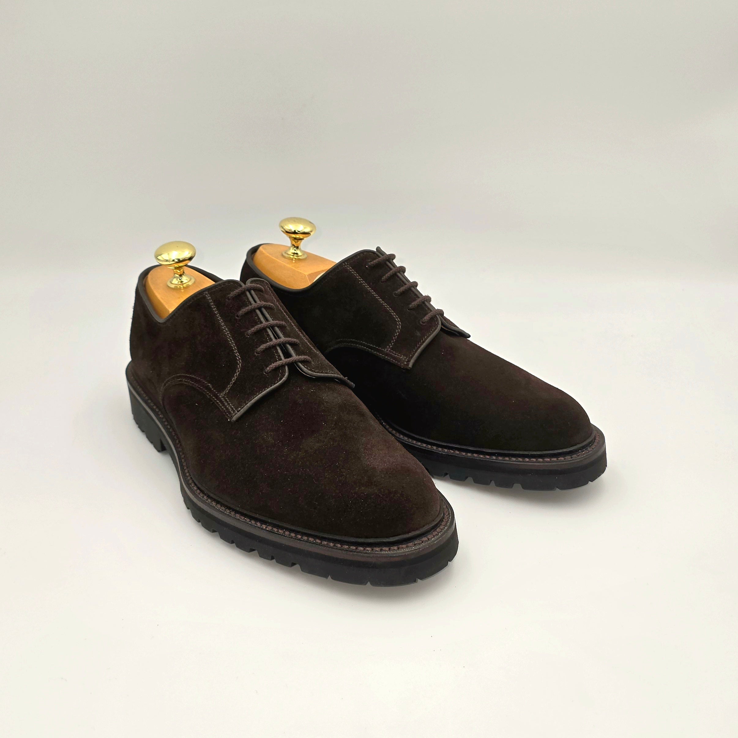 Windermere Derby Vibram Sole Dark Brown Suede