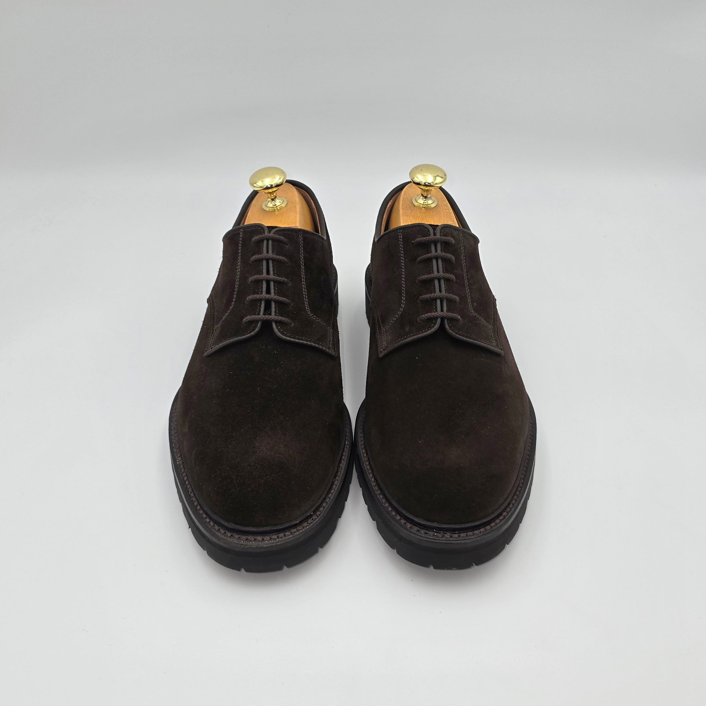 Windermere Derby Vibram Sole Dark Brown Suede