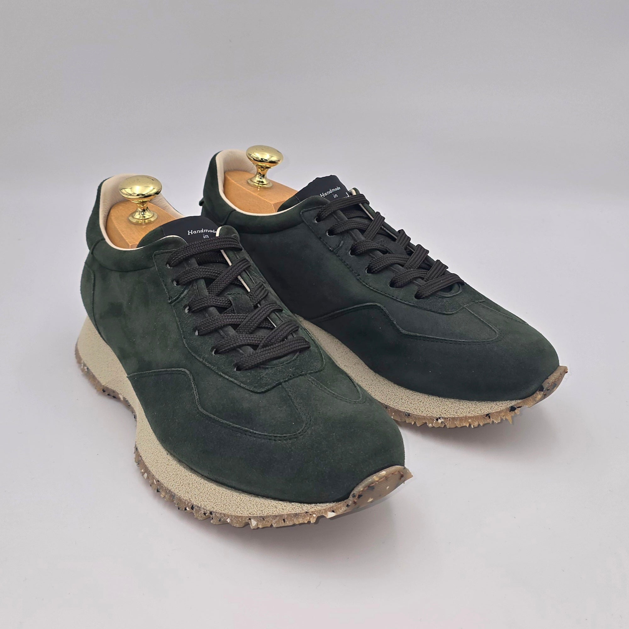 Sneaker React Suede Moss Green