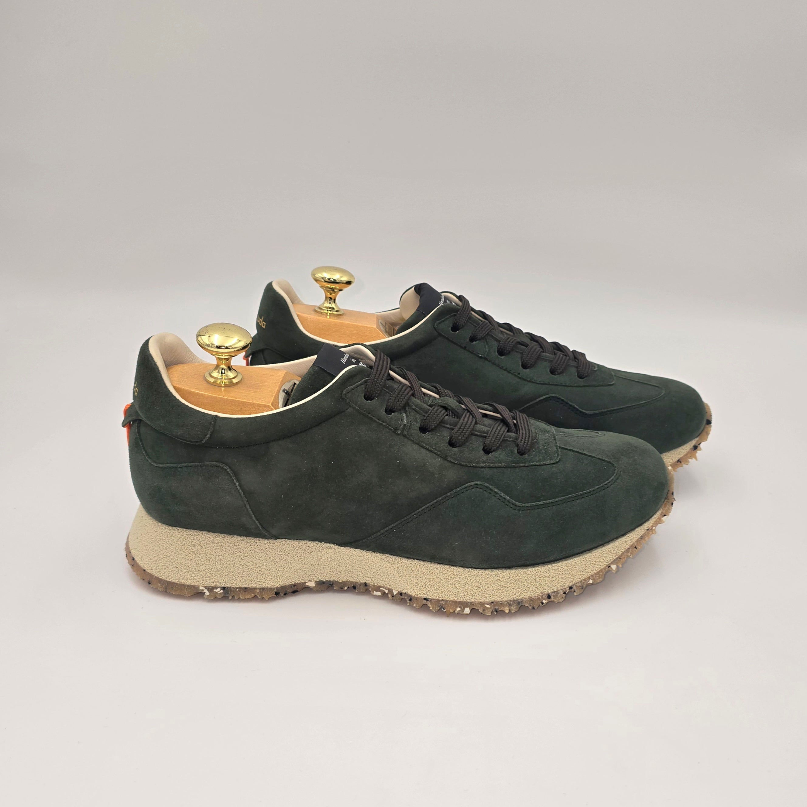 Sneaker React Suede Moss Green