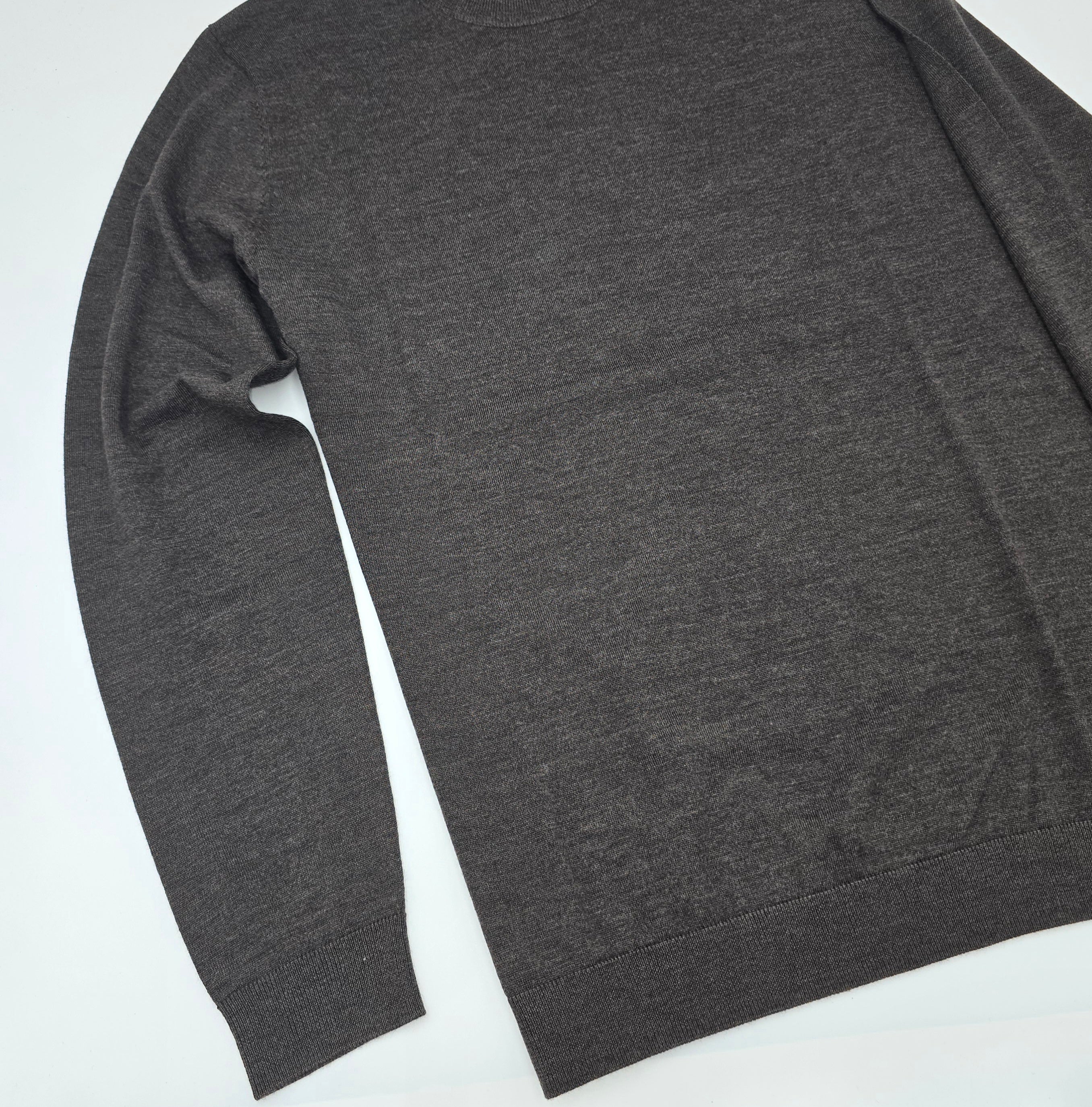 O-Neck Merino Sweater Dark Brown