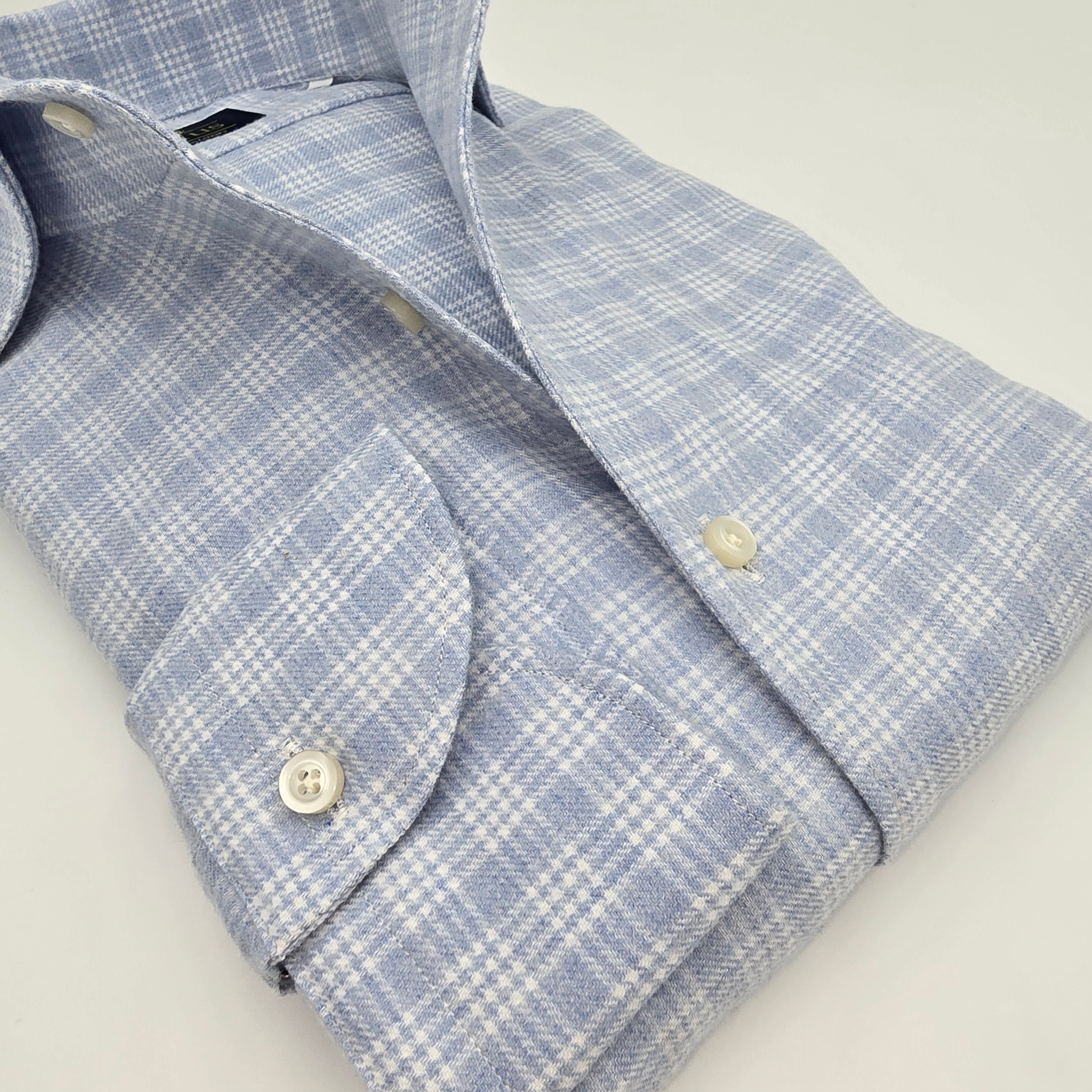 Shirt Soft Flannel Checks Blue