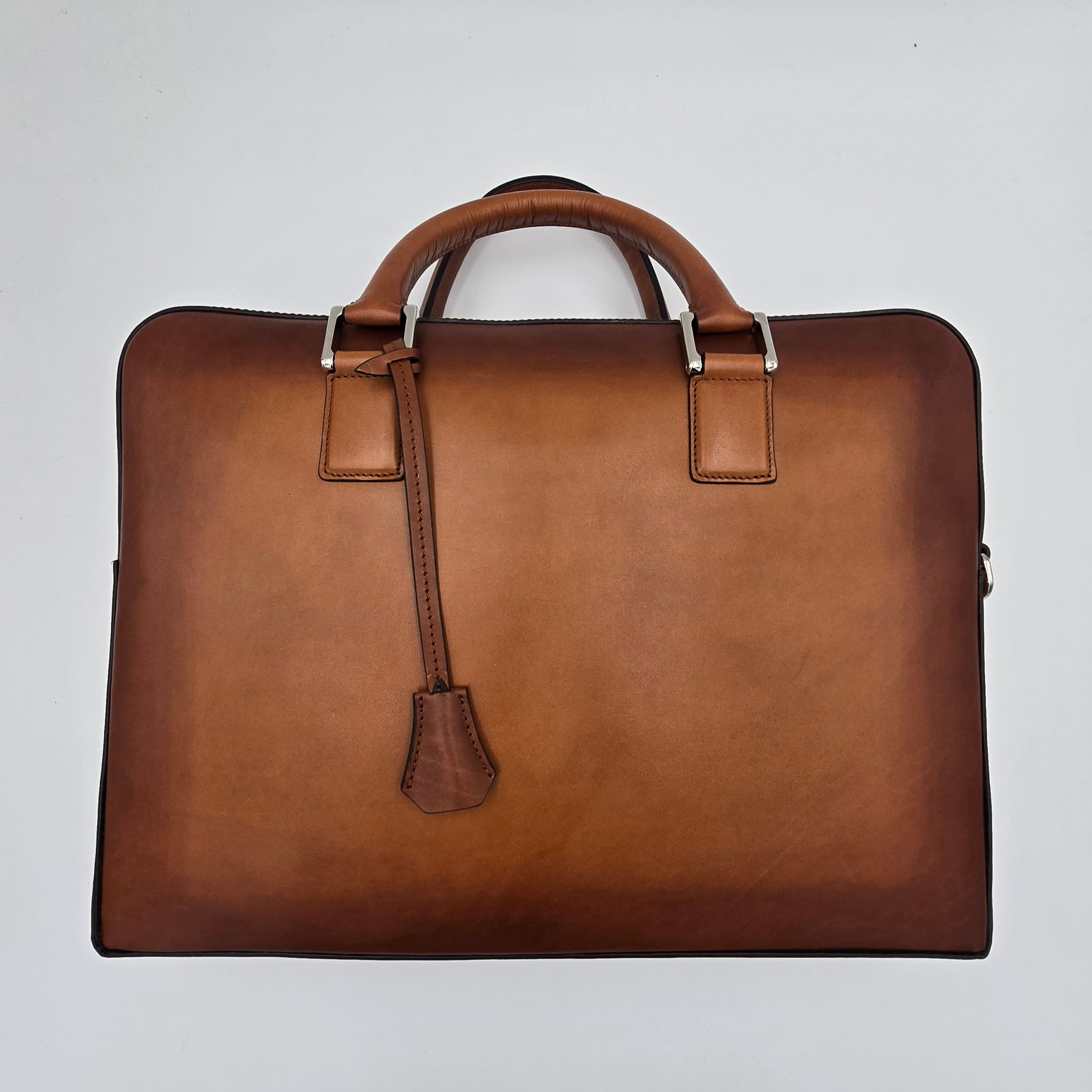 Business Bag Handpolished Calf Cognac