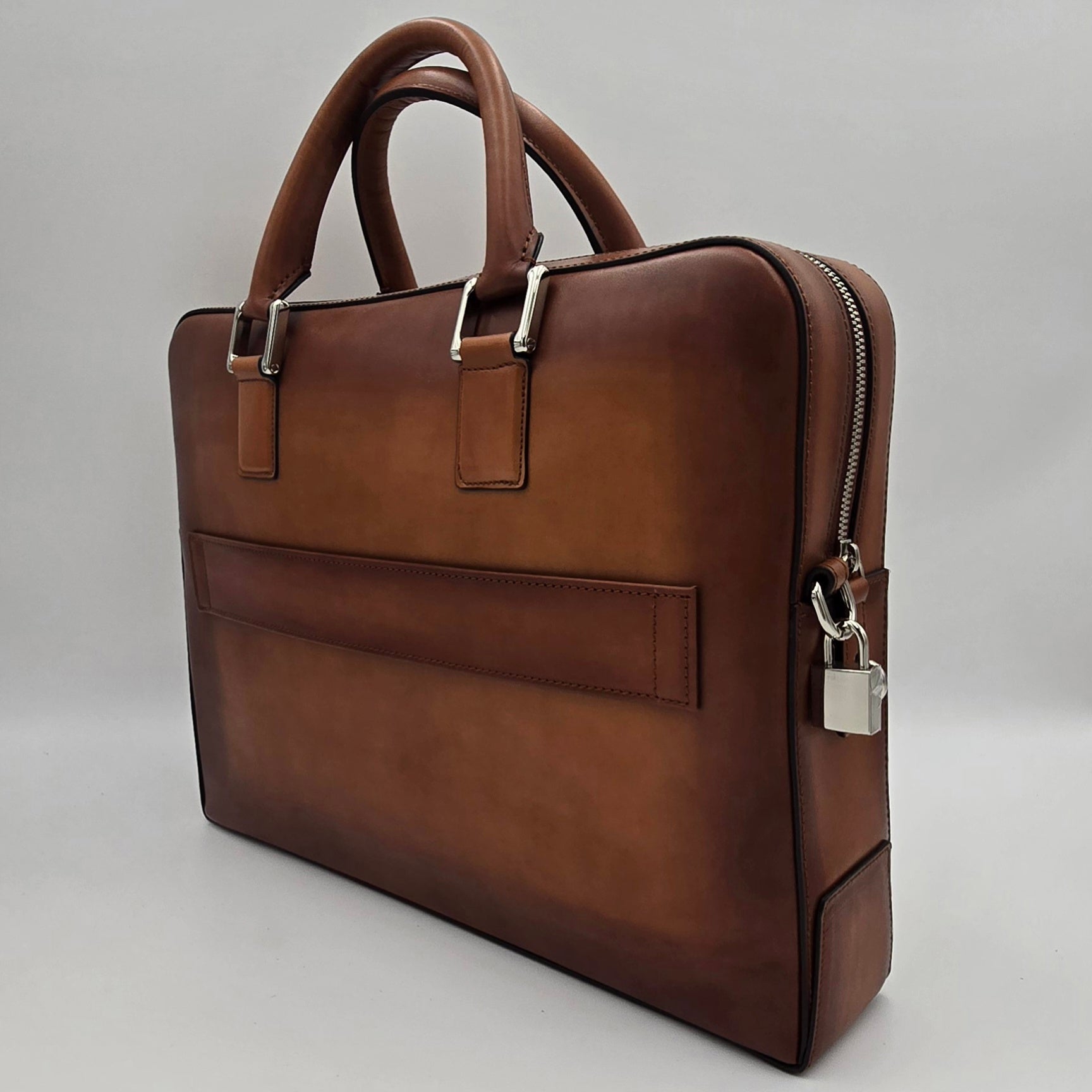 Business Bag Handpolished Calf Cognac