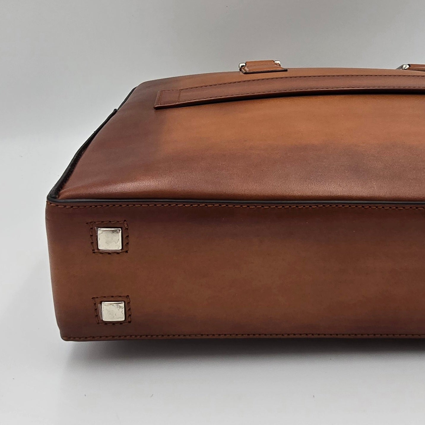Business Bag Handpolished Calf Cognac