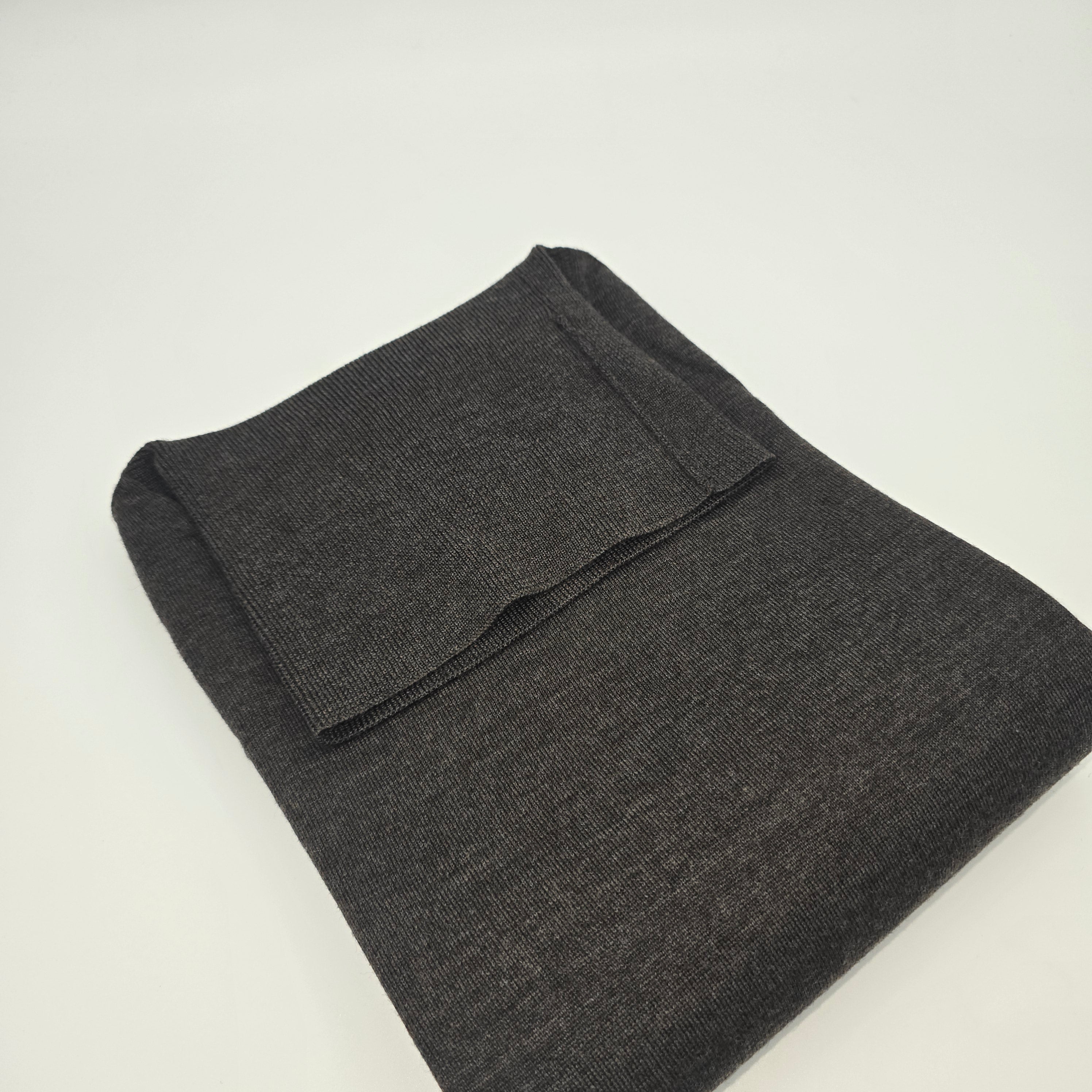 Rollkragen Merino Dunkelbraun