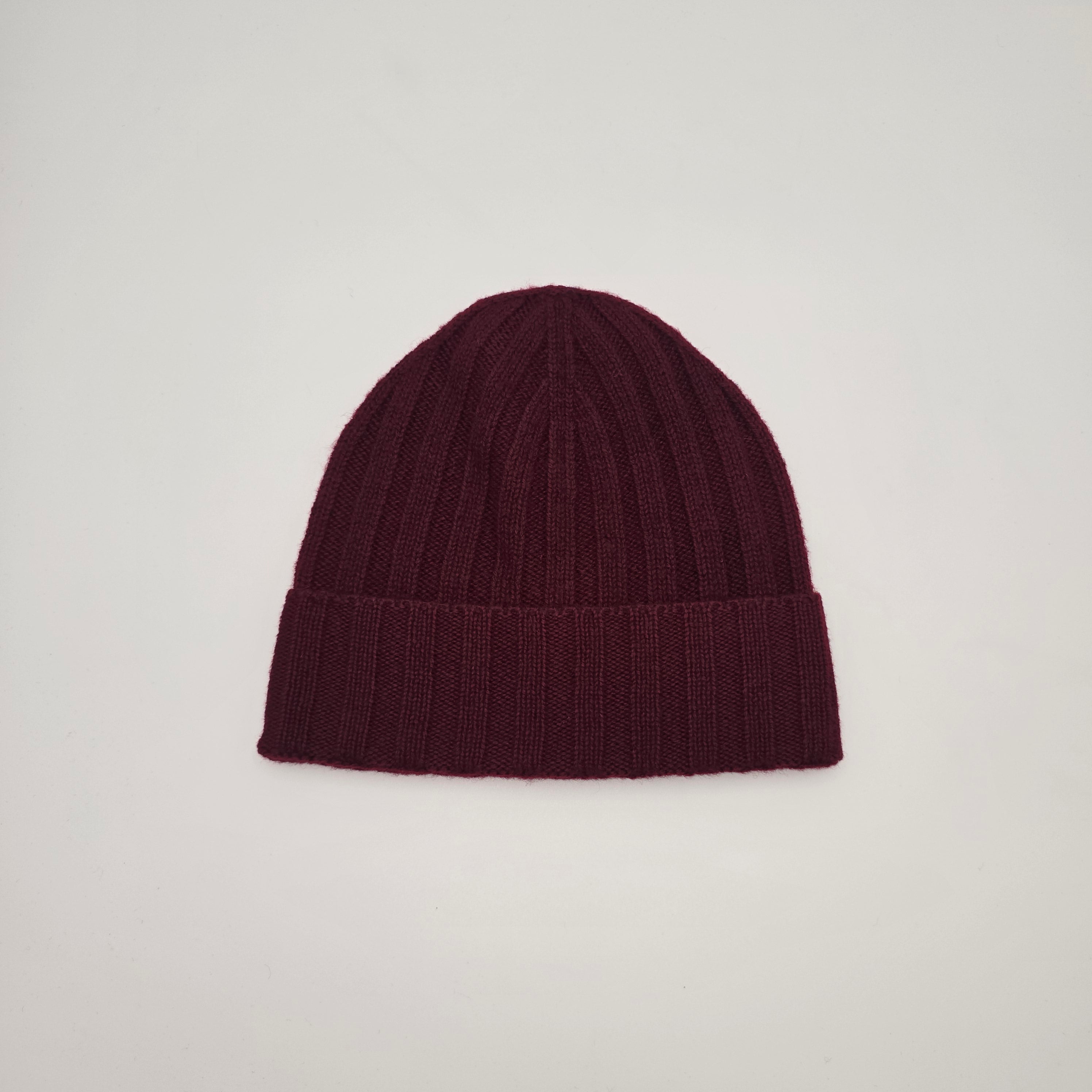 Beanie 100% Wool Burgundy