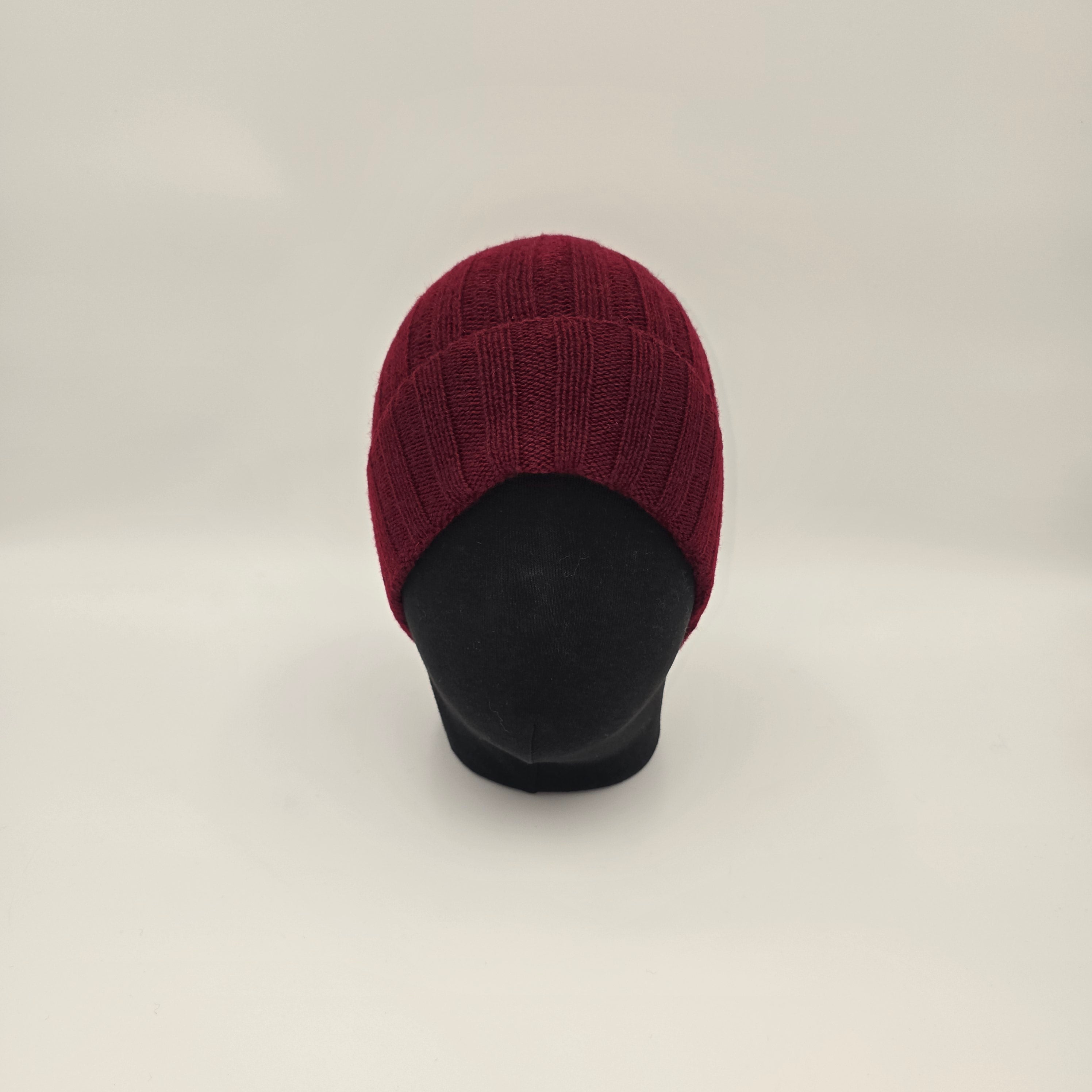 Beanie 100% Wool Burgundy