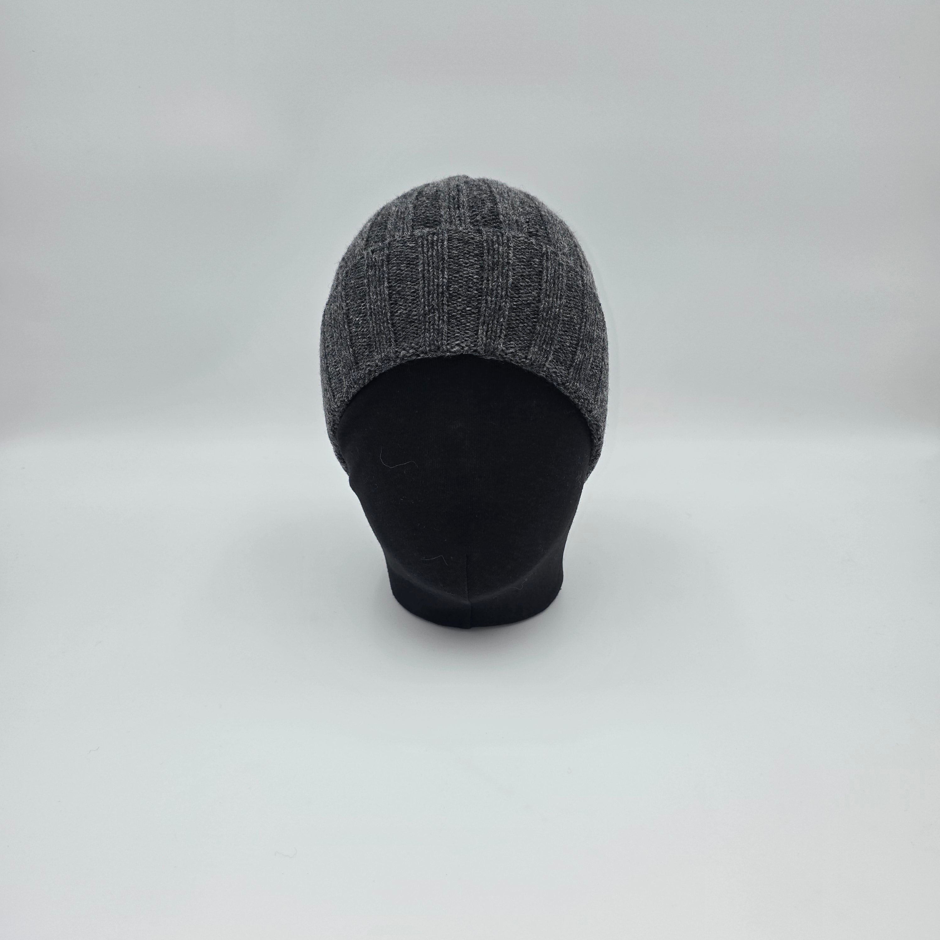 Beanie 100% Wool Charcoal