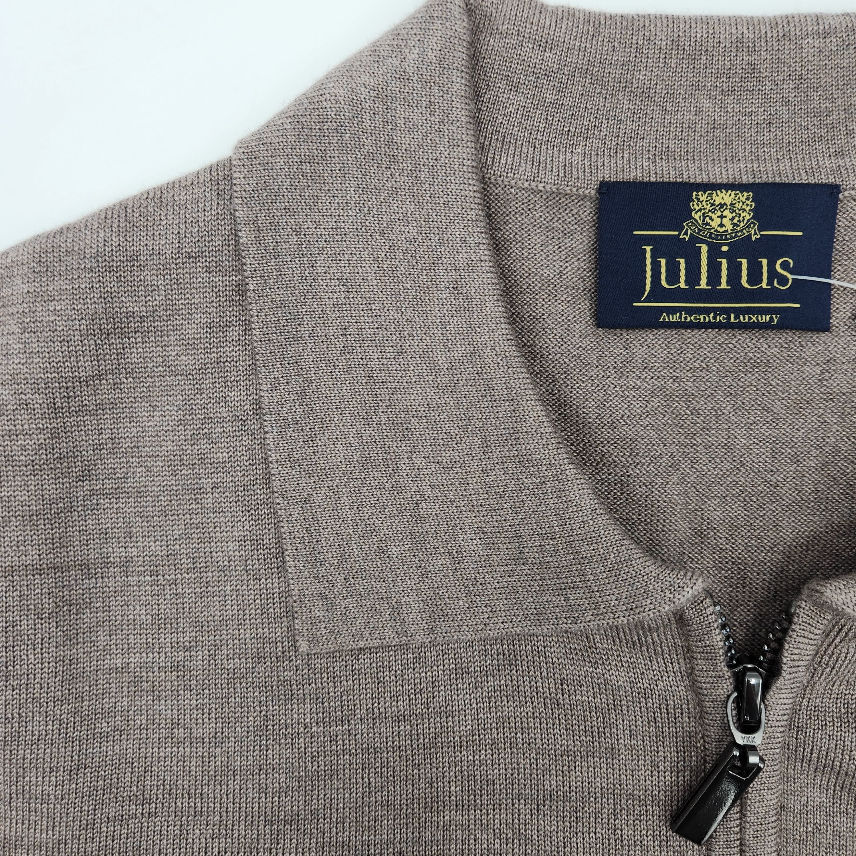 Cardigan Two-Way Zip with Pockets Clay