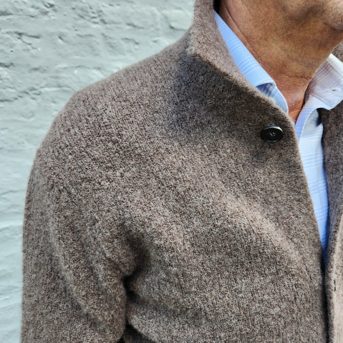 Luxury Vest Wool/Cashmere Brown Melee