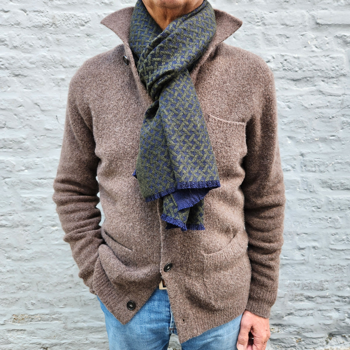 Luxury Vest Wool/Cashmere Brown Melee