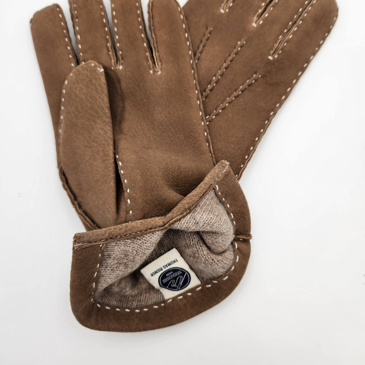 Gloves Calfskin Nubuck Taupe