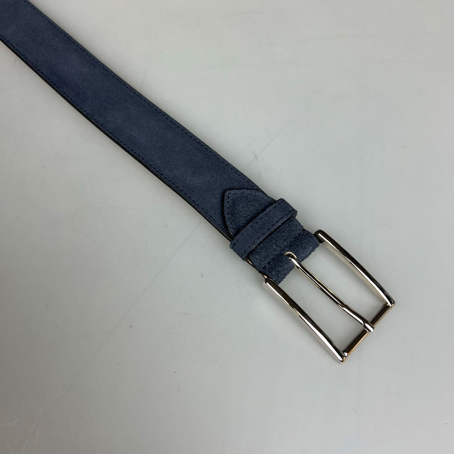 Belt Calf Suede Blue