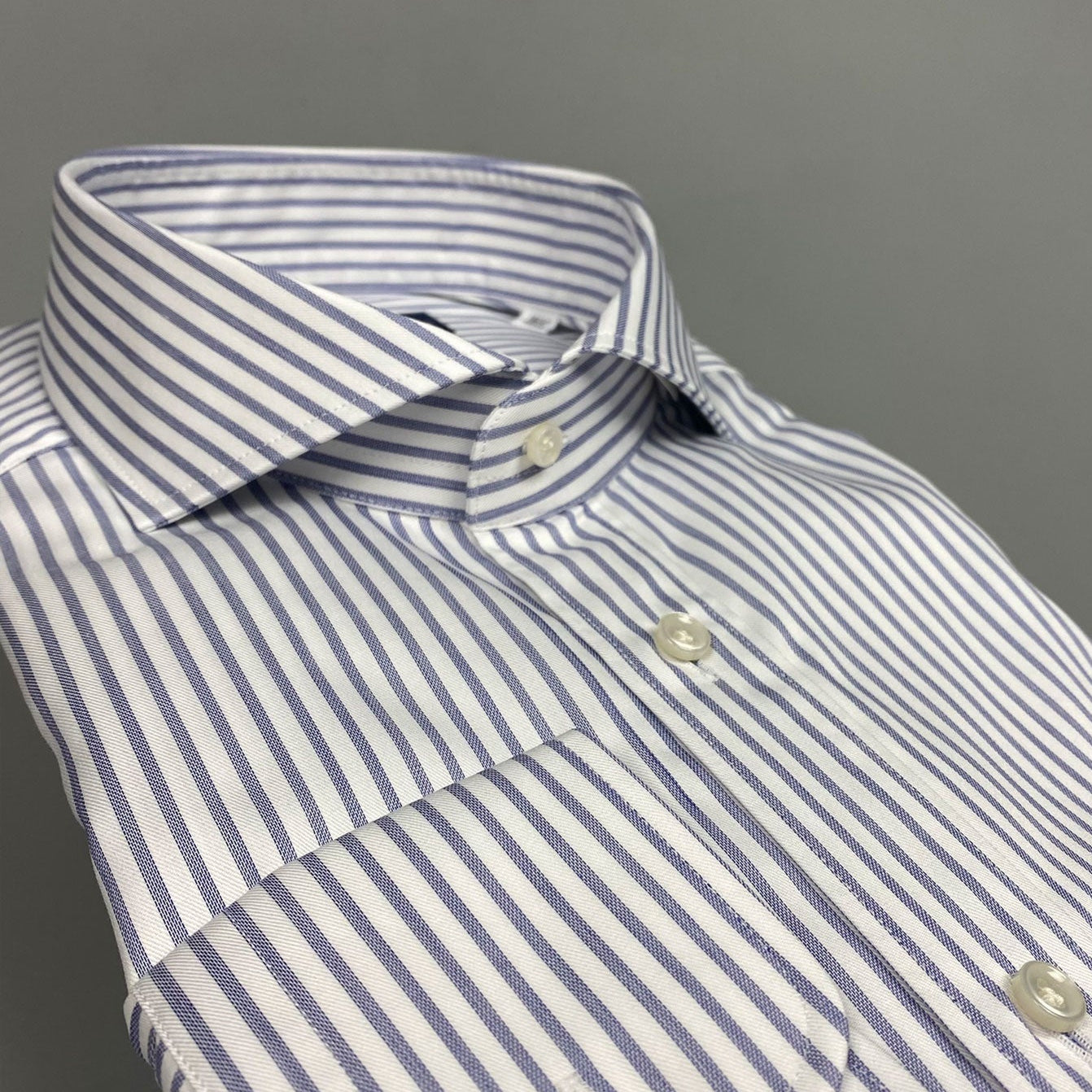 Cutaway Popover Stripe Blue
