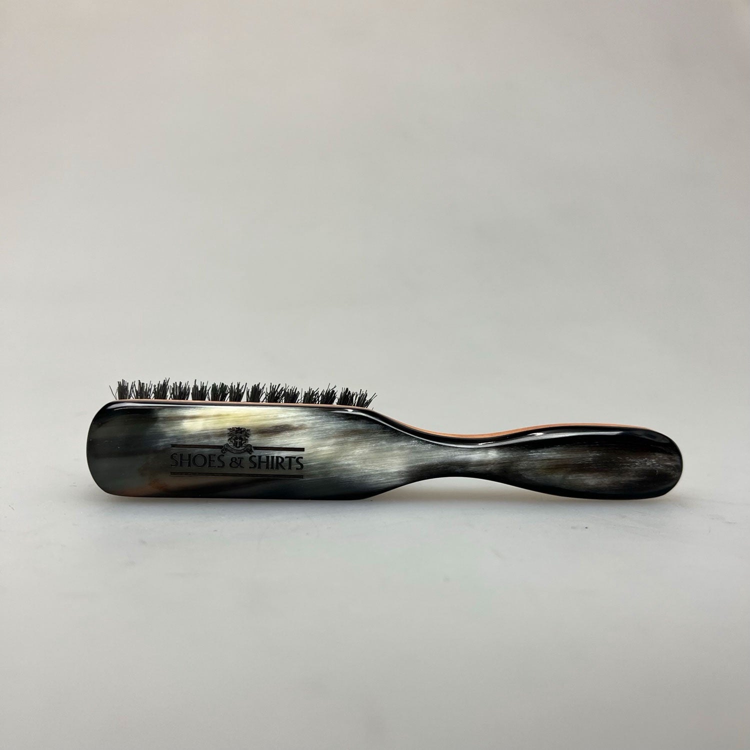 Pocket Hair Brush Pear Wd/Horn