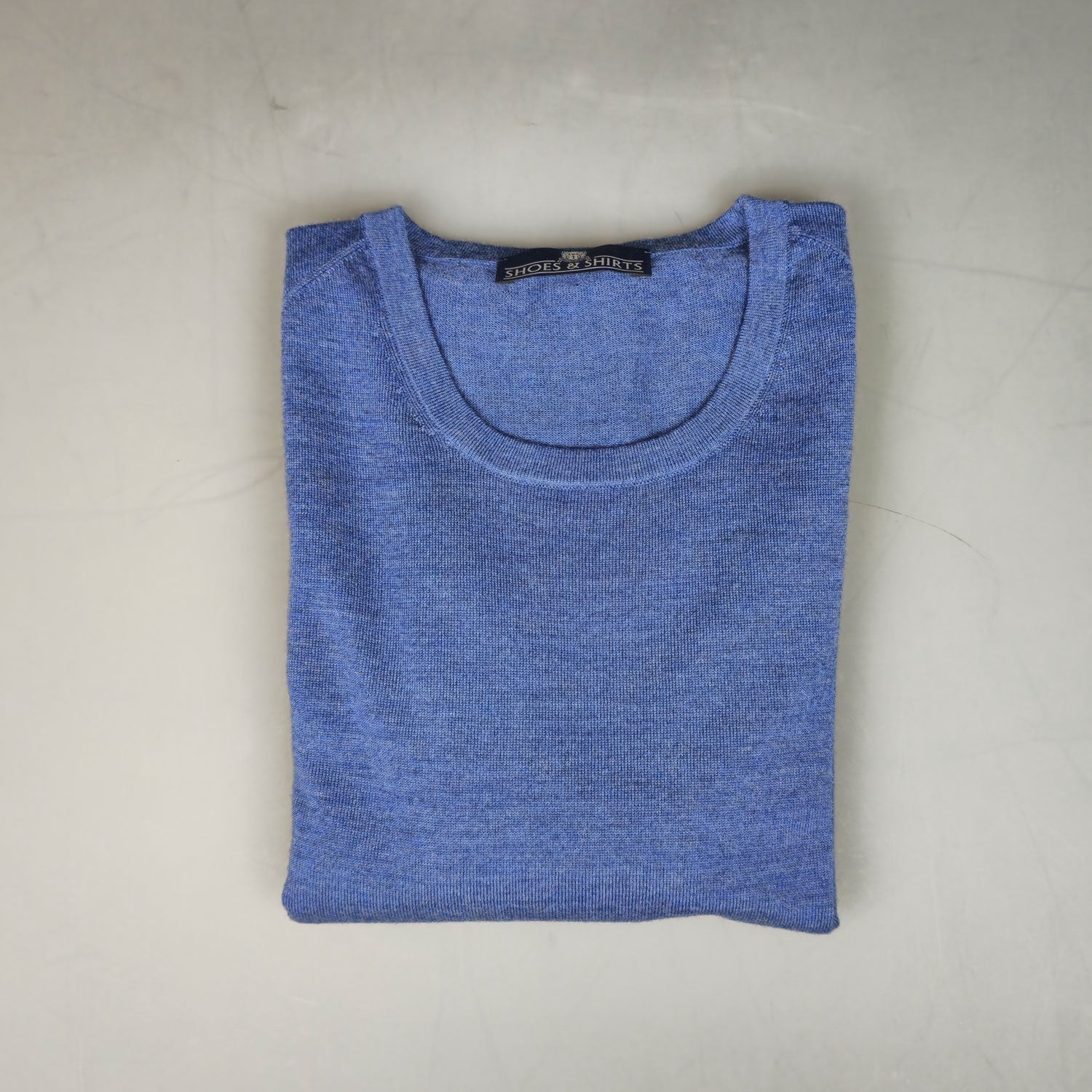 Pullover-Jeans aus Merinowolle mit O-Ausschnitt