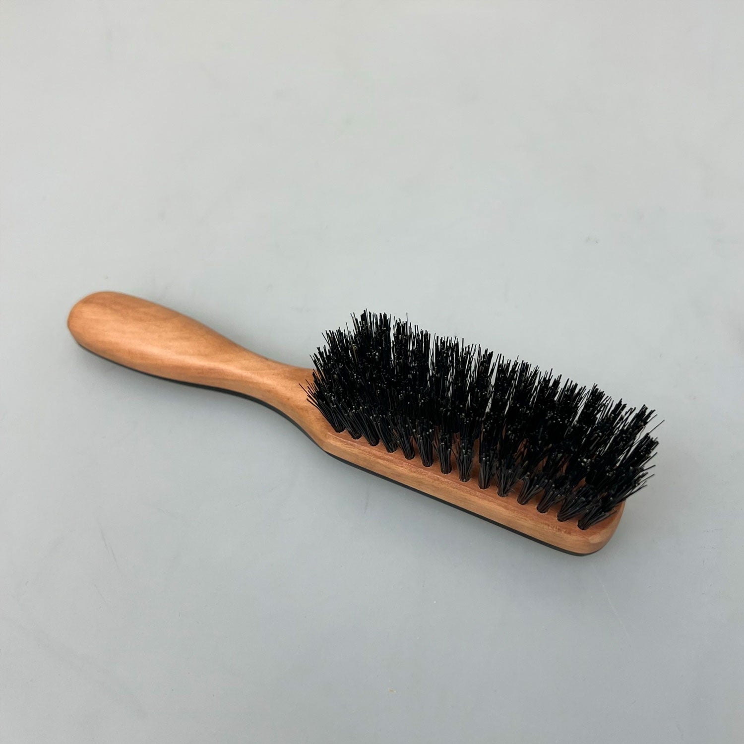 Pocket Hair Brush Pear Wd/Horn