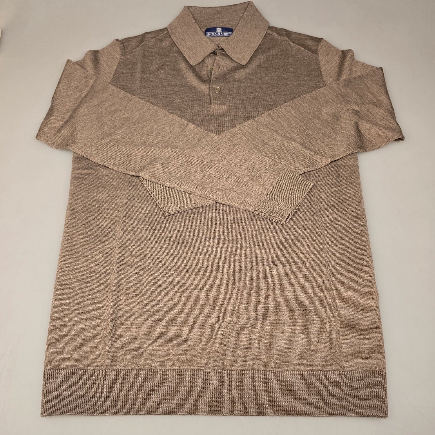 Langarm-Polo-Merino