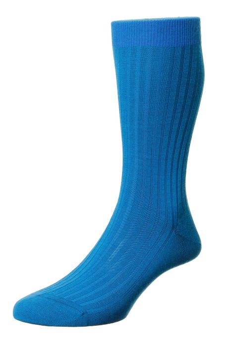 Sock Merinowool Petrol Blue