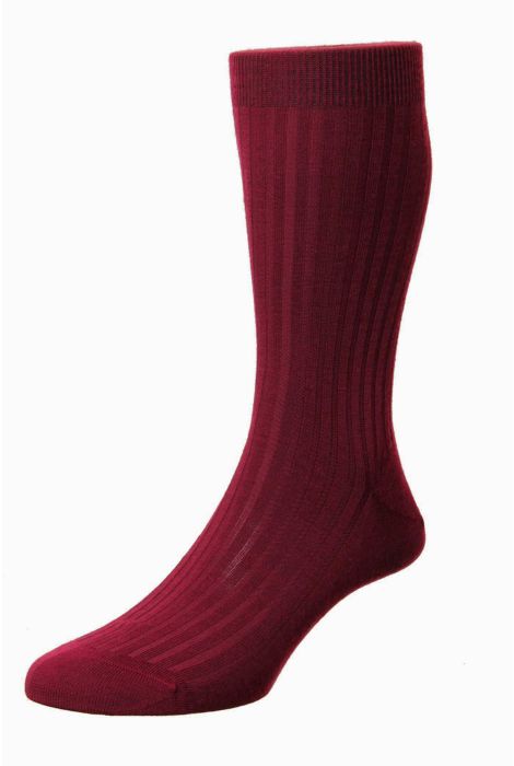 Sock Merinowool Dark Red