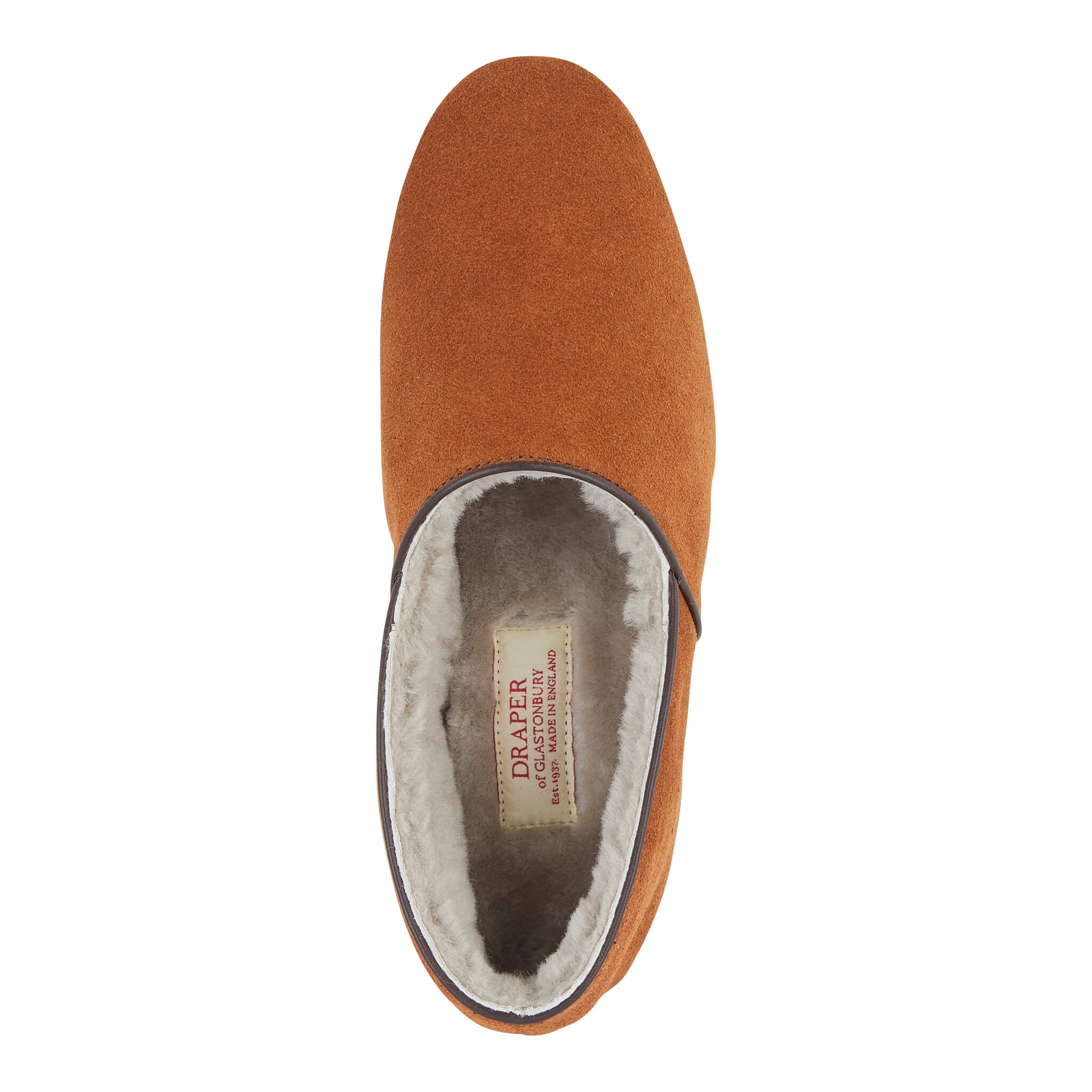 Sheepskin Lining House Slipper Cognac