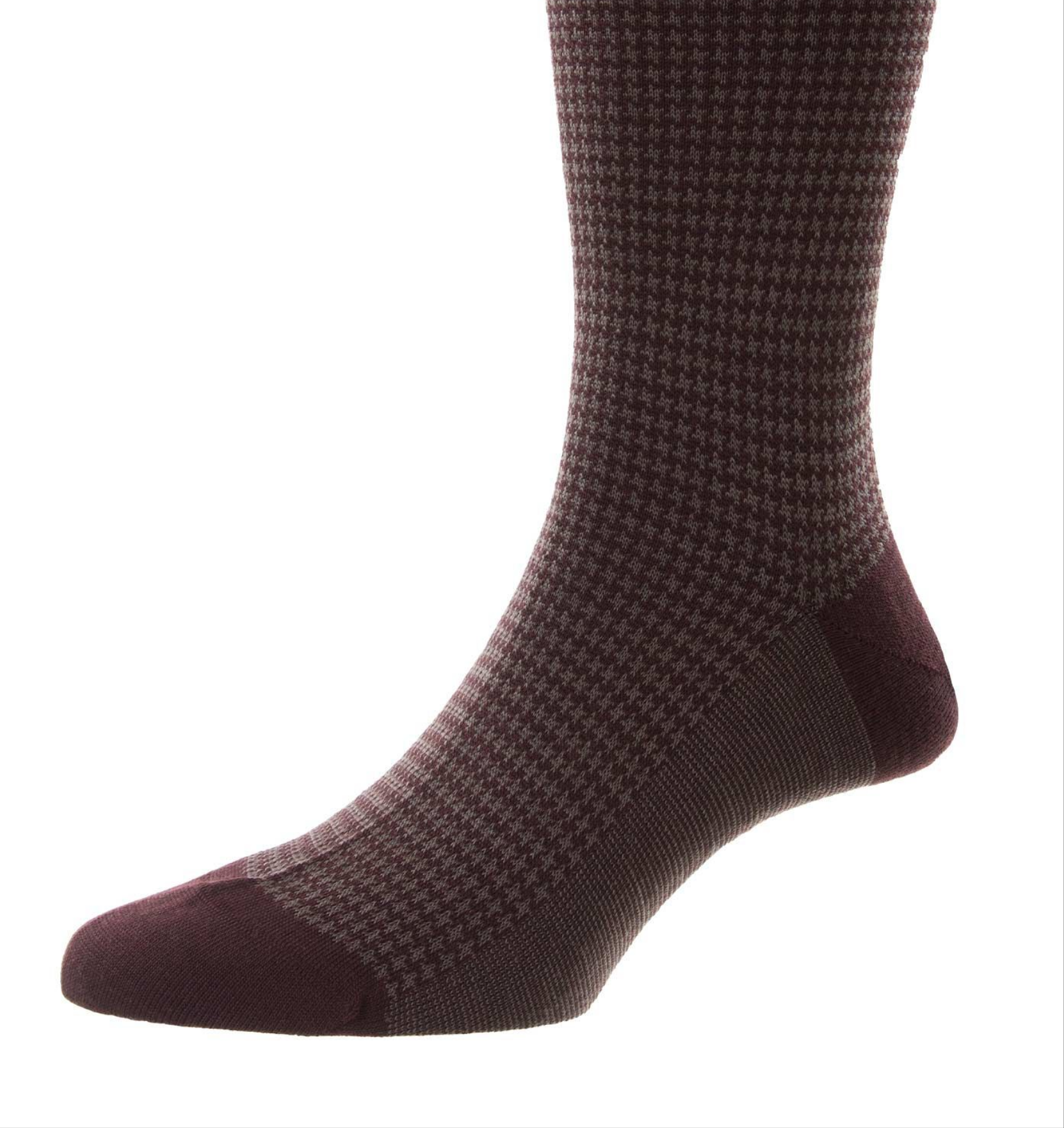 Sock Houndstooth Highbury Navy