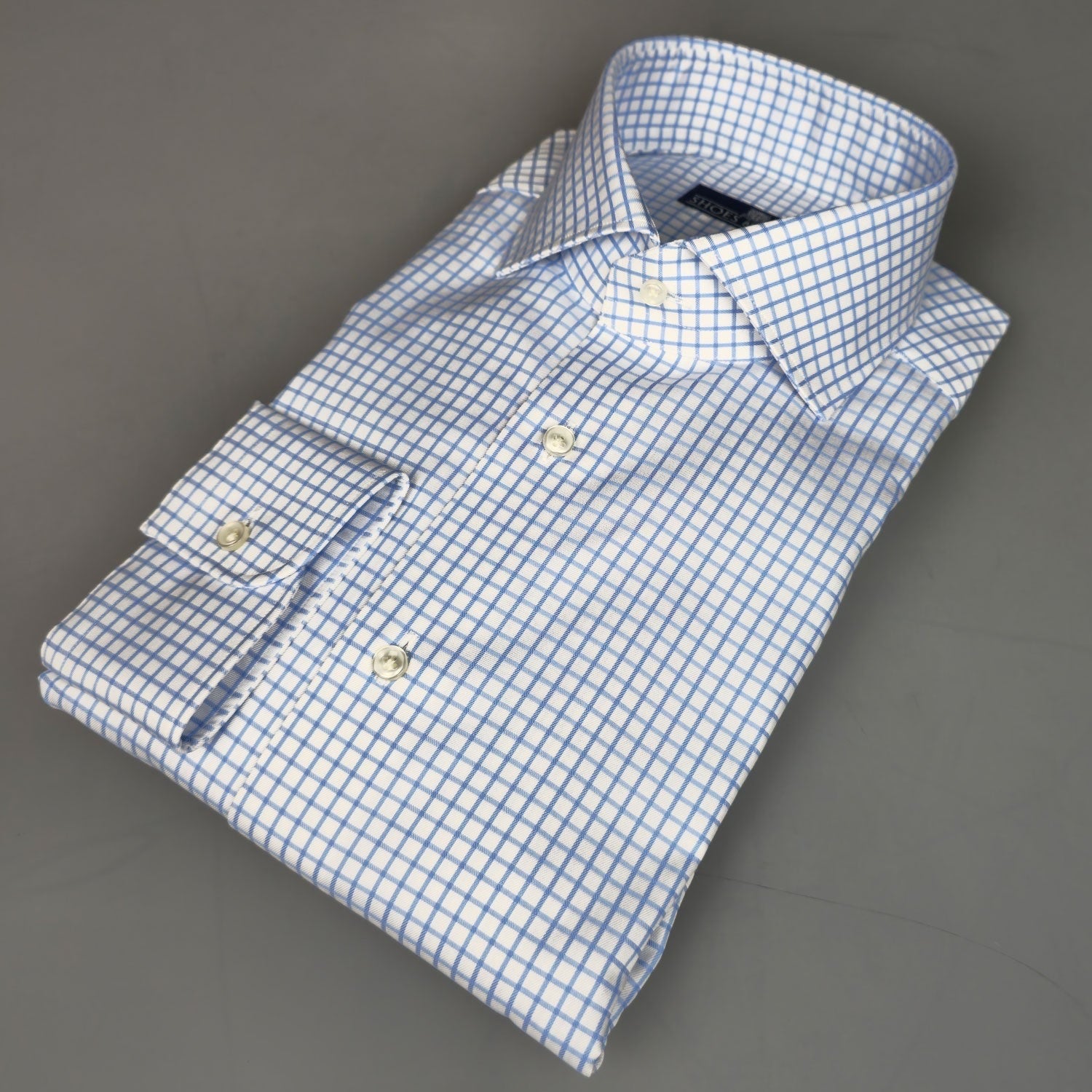 Cutaway Shirt Checks Blue