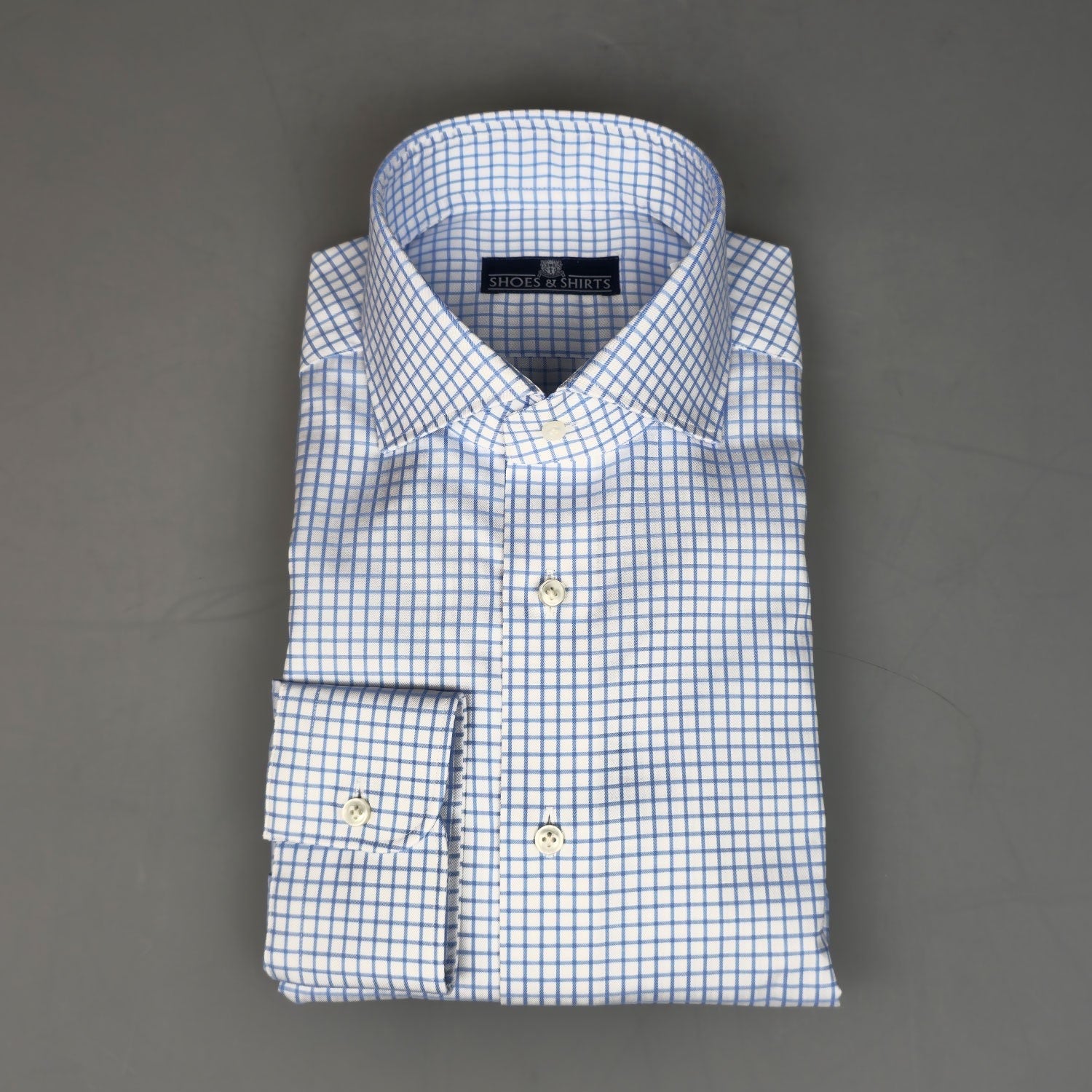 Cutaway Shirt Checks Blue